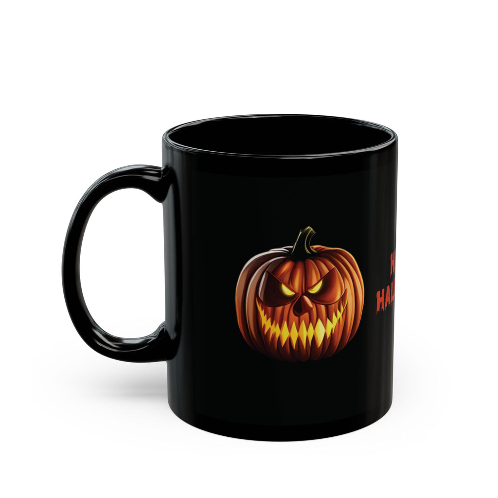 Happy Halloween Angry Pumpkin Spooky Black Coffee Tea Mug Best Gift New 11oz
