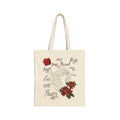 Women's Tote Bag Flower Cotton Canvas Bag For School Best Gift For Wife Family Best Gift