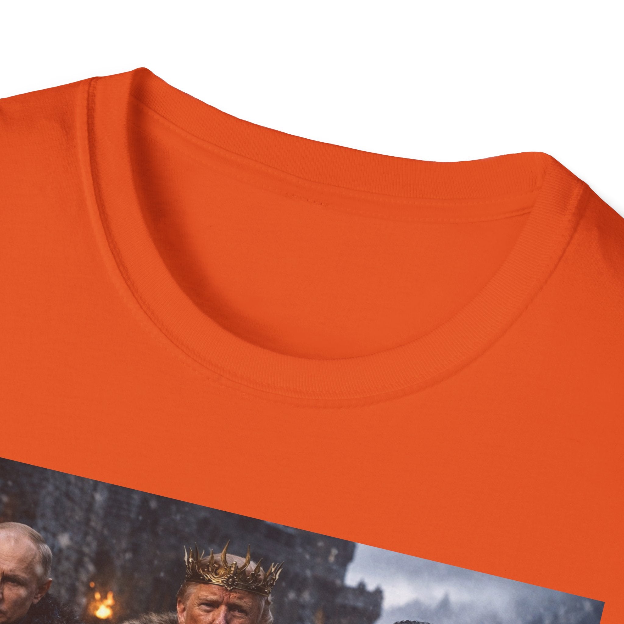 Funny Trump Putin Kim Jong Unique T-Shirt Artwork Throne Unisex Softstyle Tshirt