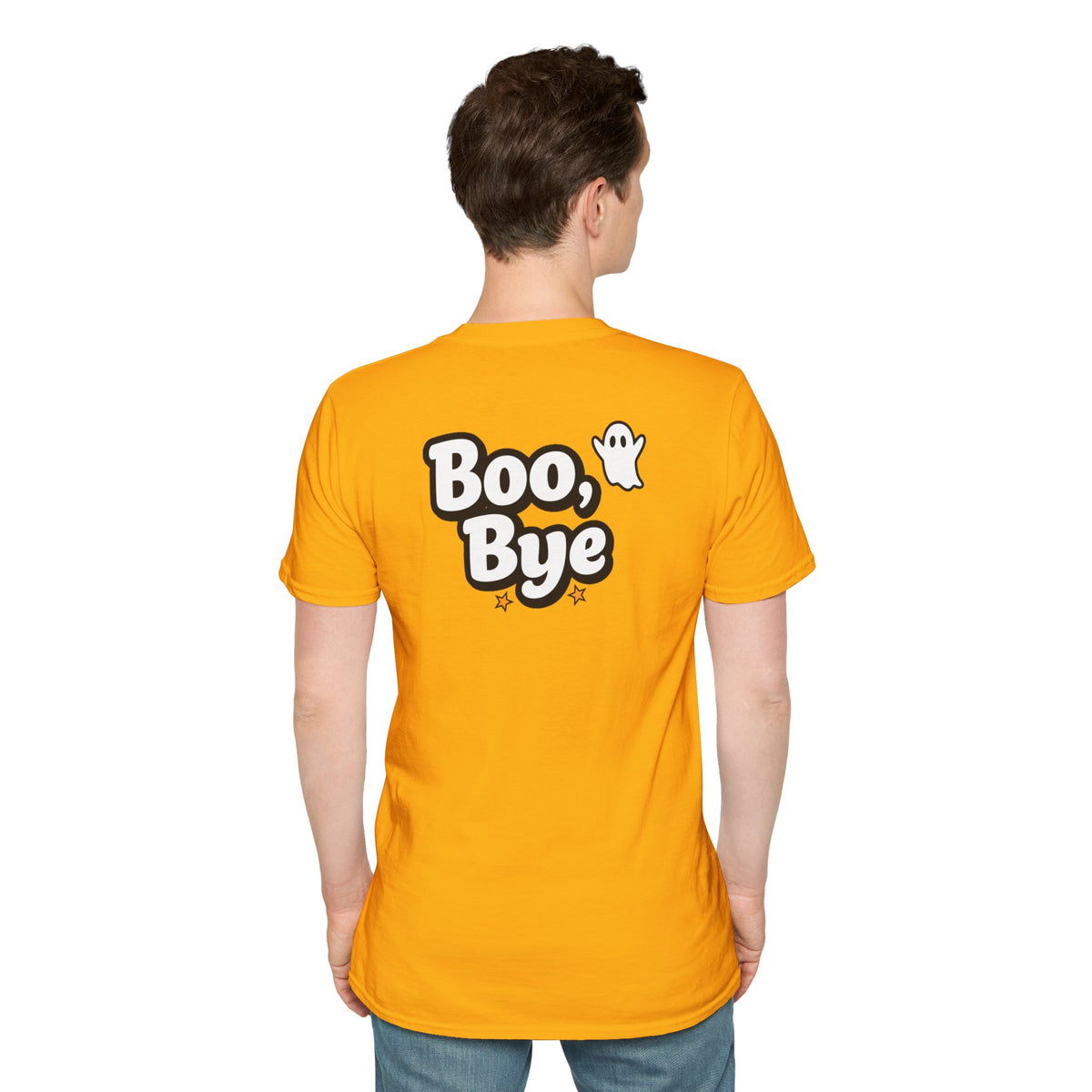 Dark Humor Halloween Shirt Boo Bye Funny Minimalist Ghost Sarcastic Unisex Softstyle Tee Adult Halloween Gift