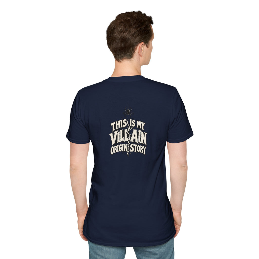 Dark Humor Halloween Shirt This Is My Villain Origin Story Funny Sarcastic Unisex Softstyle Tee Adult Halloween Gift
