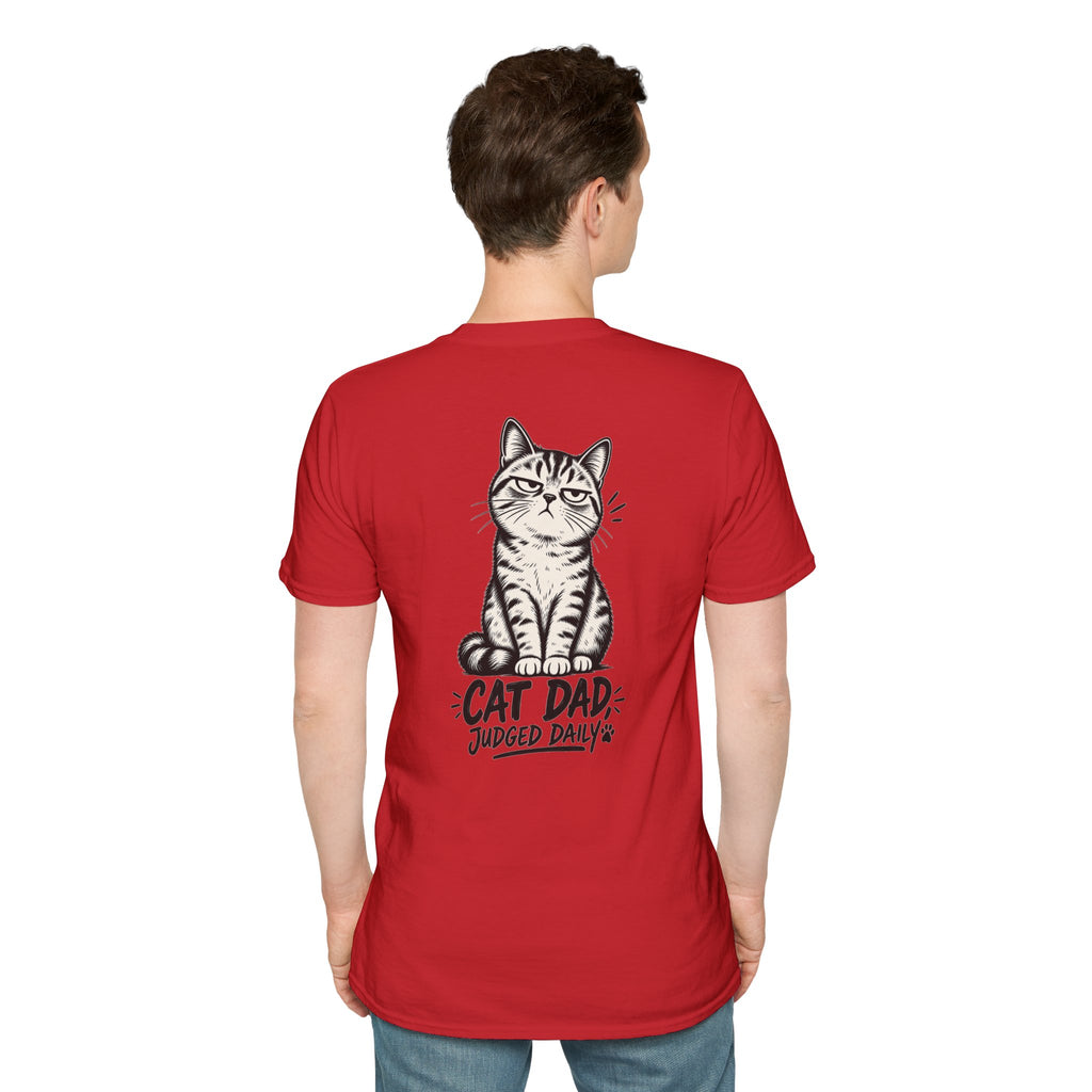 Cat Dad Shirt Judged Daily Funny Cat Lover Graphic Tee Dark Humor Tee Unique Gift Funny Tshirt
