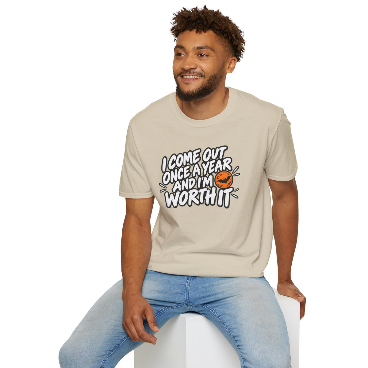 Funny Halloween Shirt I Come Out Once a Year and I'm Worth It Tee Graphic T-Shirt