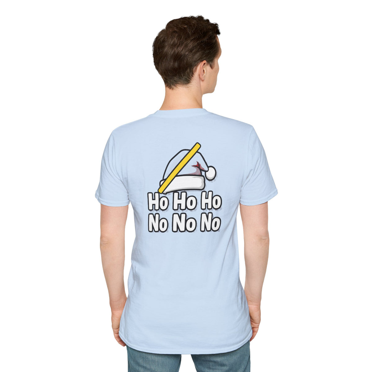 Dark Humor Christmas Shirt Ho Ho Ho No No No Funny Sarcastic Unisex Softstyle Tee Adult Christmas Gift