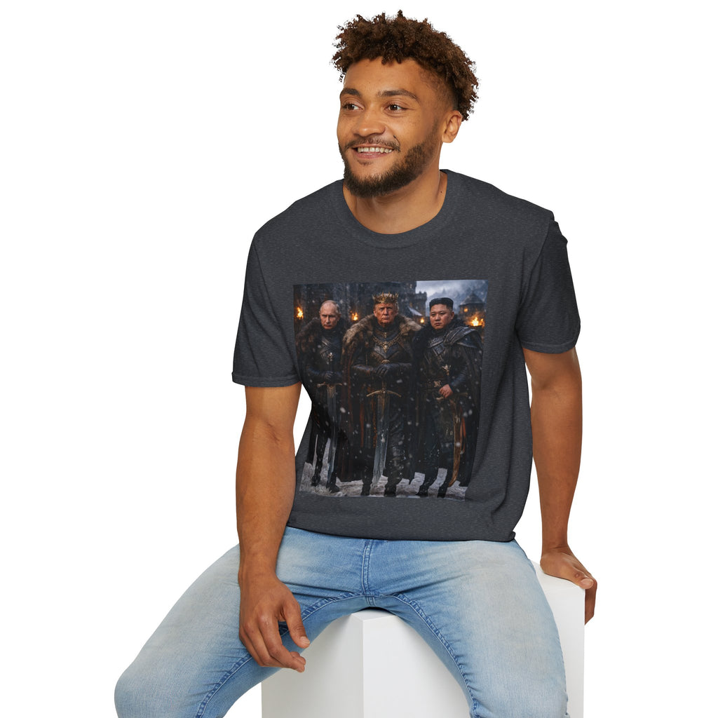 Funny Trump Putin Kim Jong Unique T-Shirt Artwork Throne Unisex Softstyle Tshirt