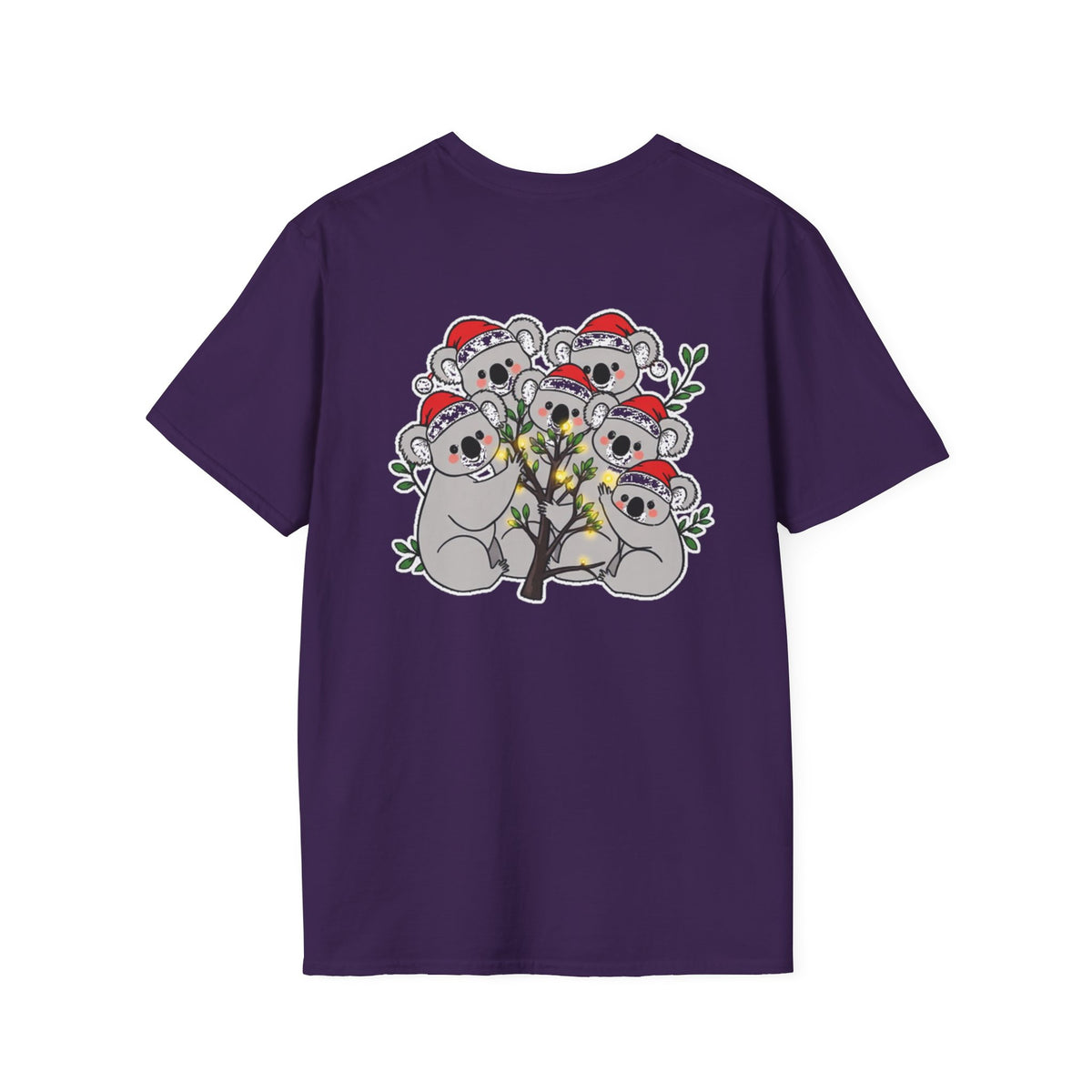 Cute Christmas Koalas Shirt Funny Santa Hat Unisex Softstyle Tee Unique Shirt Gift