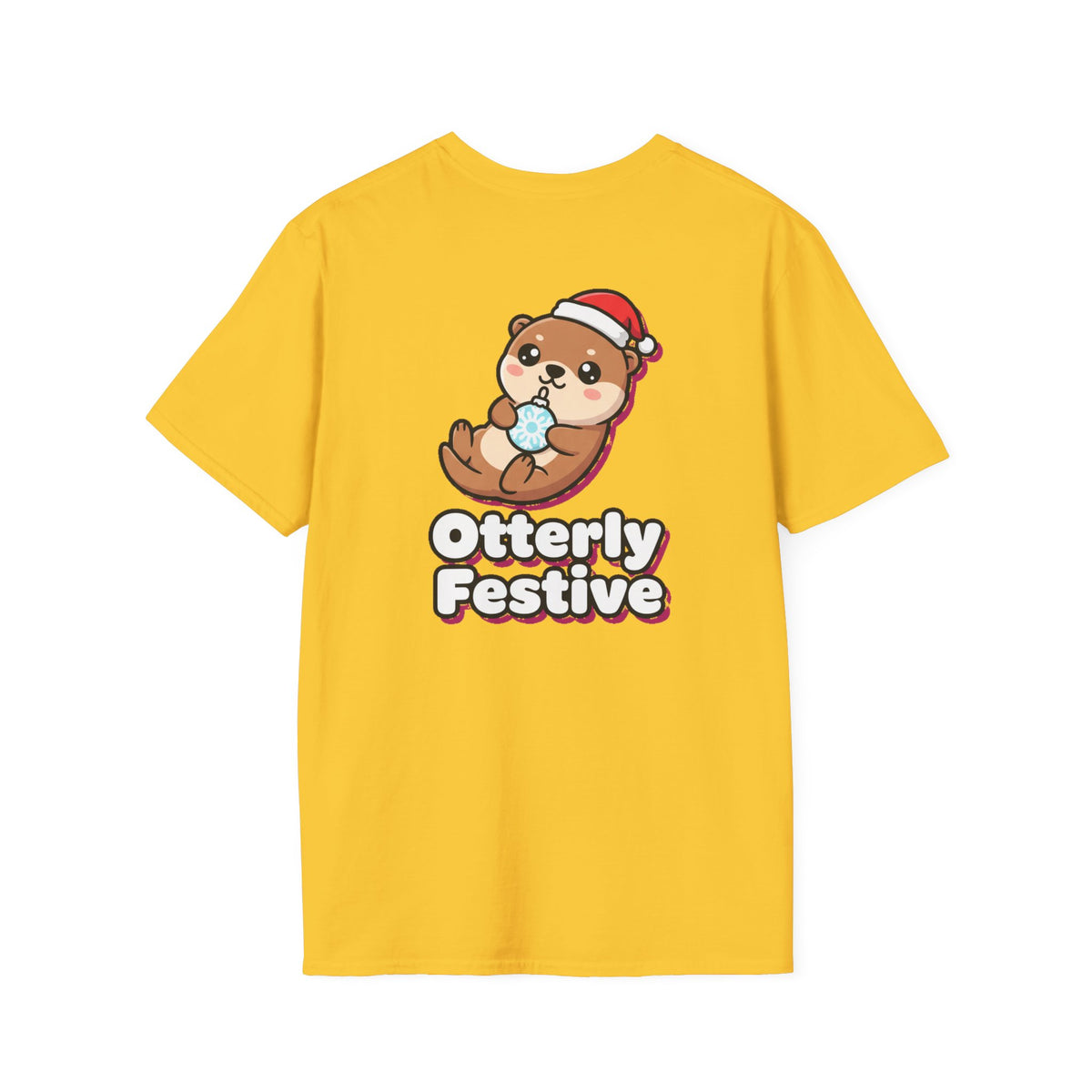 Cute Christmas Shirt Otterly Festive Funny Animal Unisex Softstyle Tee Christmas Gift