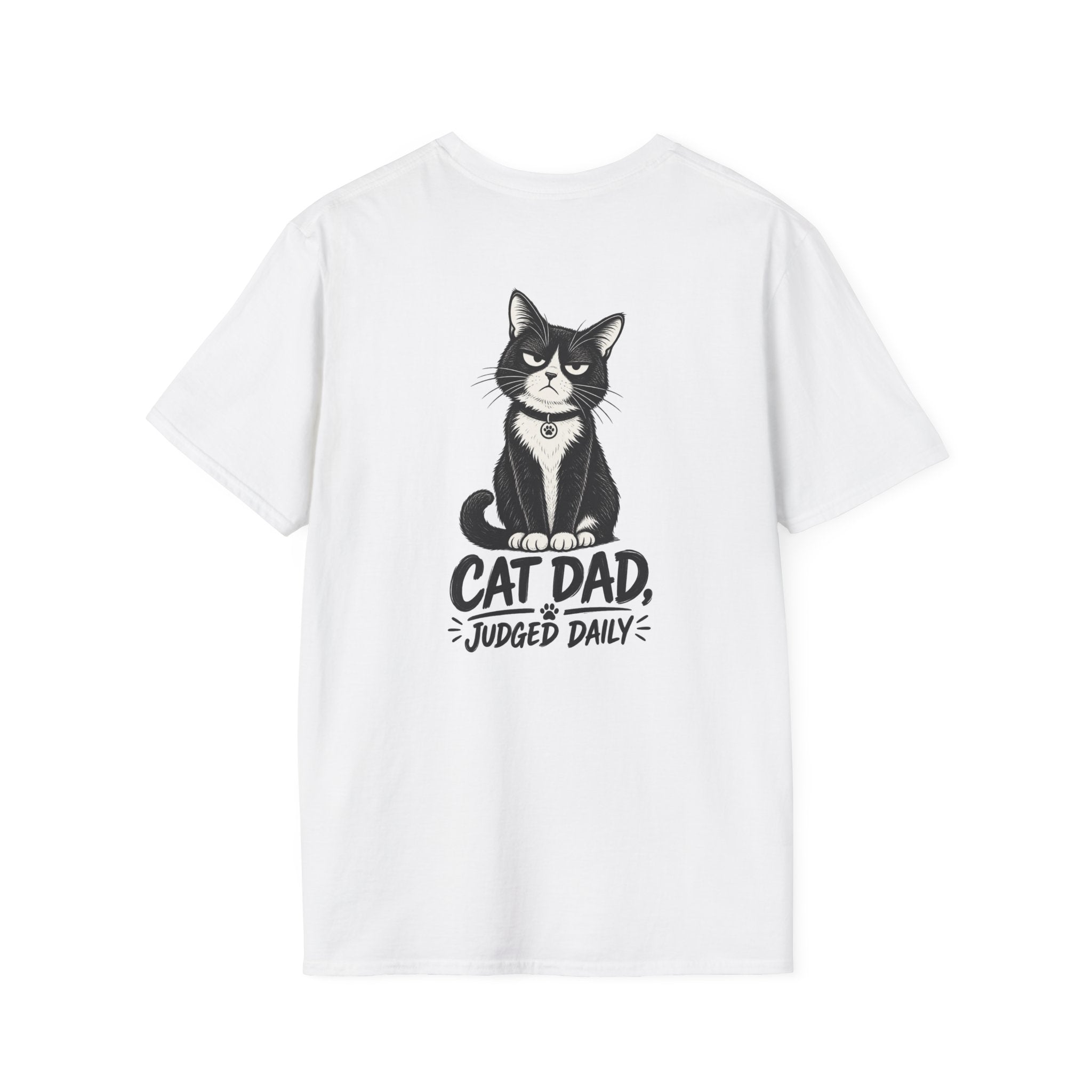 Cat Dad Shirt Judged Daily Funny Cat Lover Graphic Tee Dark Humor Tee Unique Gift Funny Tshirt