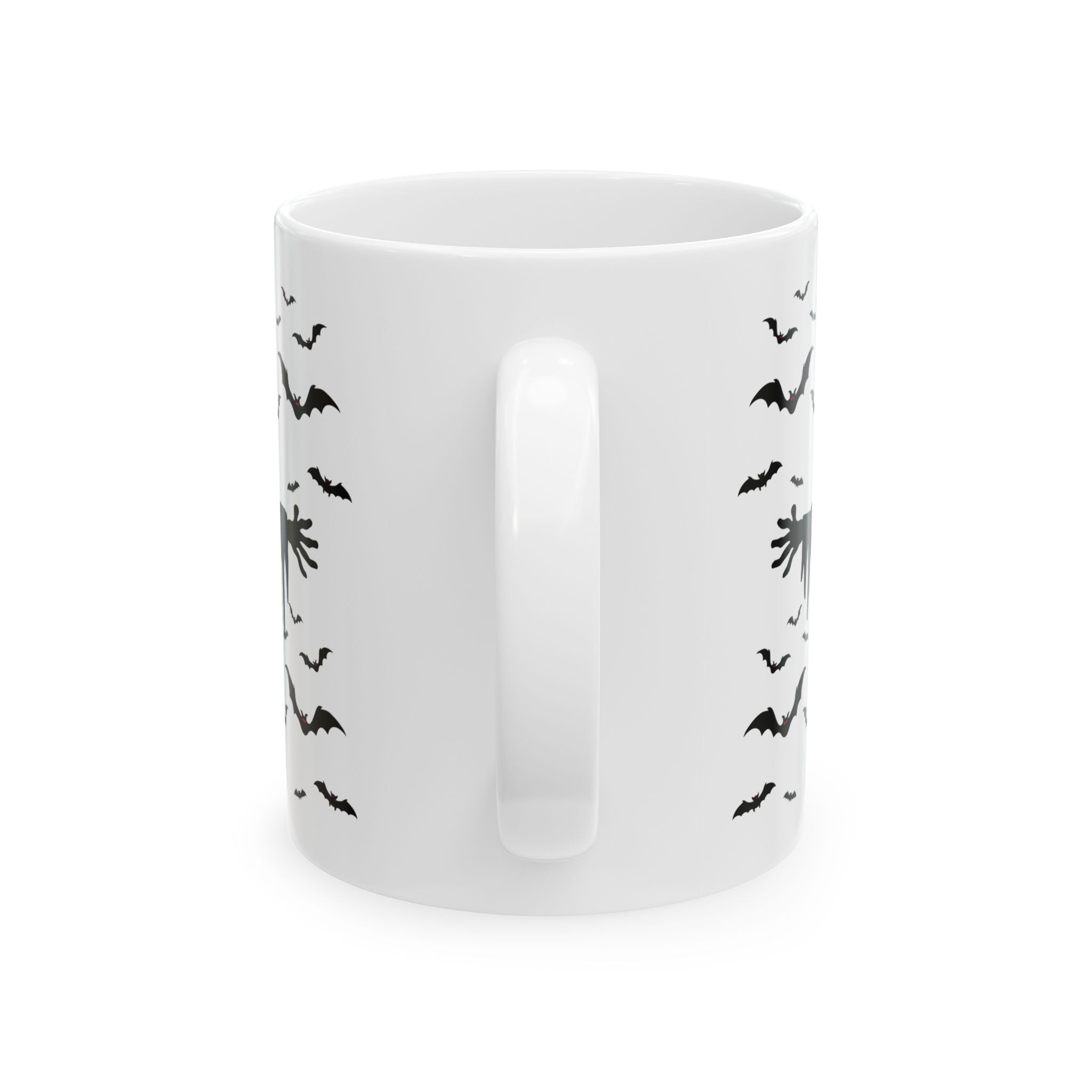 Smiling Halloween Pumpkin Spooky Bats Happy Holiday Funny Coffee Mug Gift 11oz