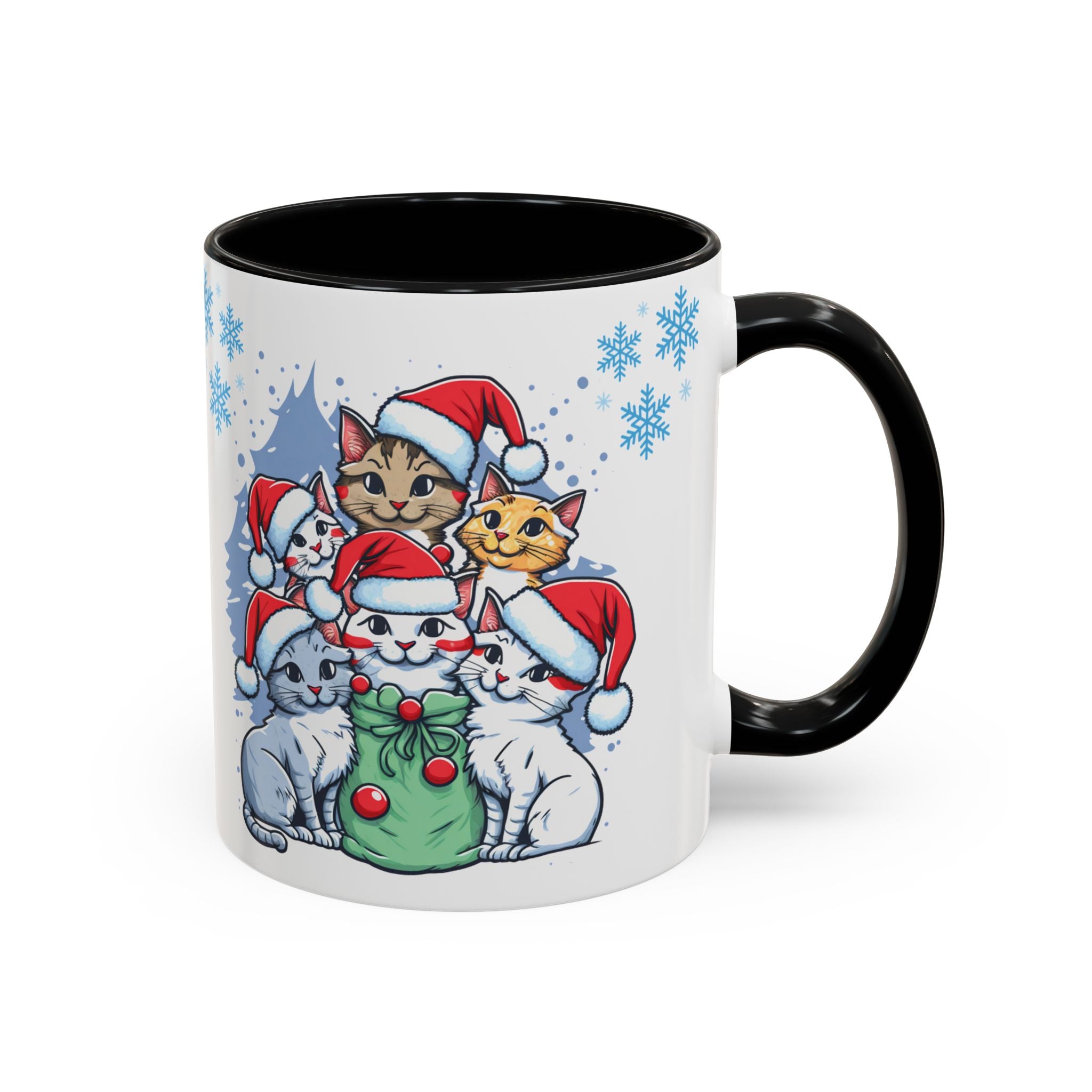 Christmas Ceramic Mug Cat Best Gift Holiday Festive Cup Christmas Gift Cute Kids