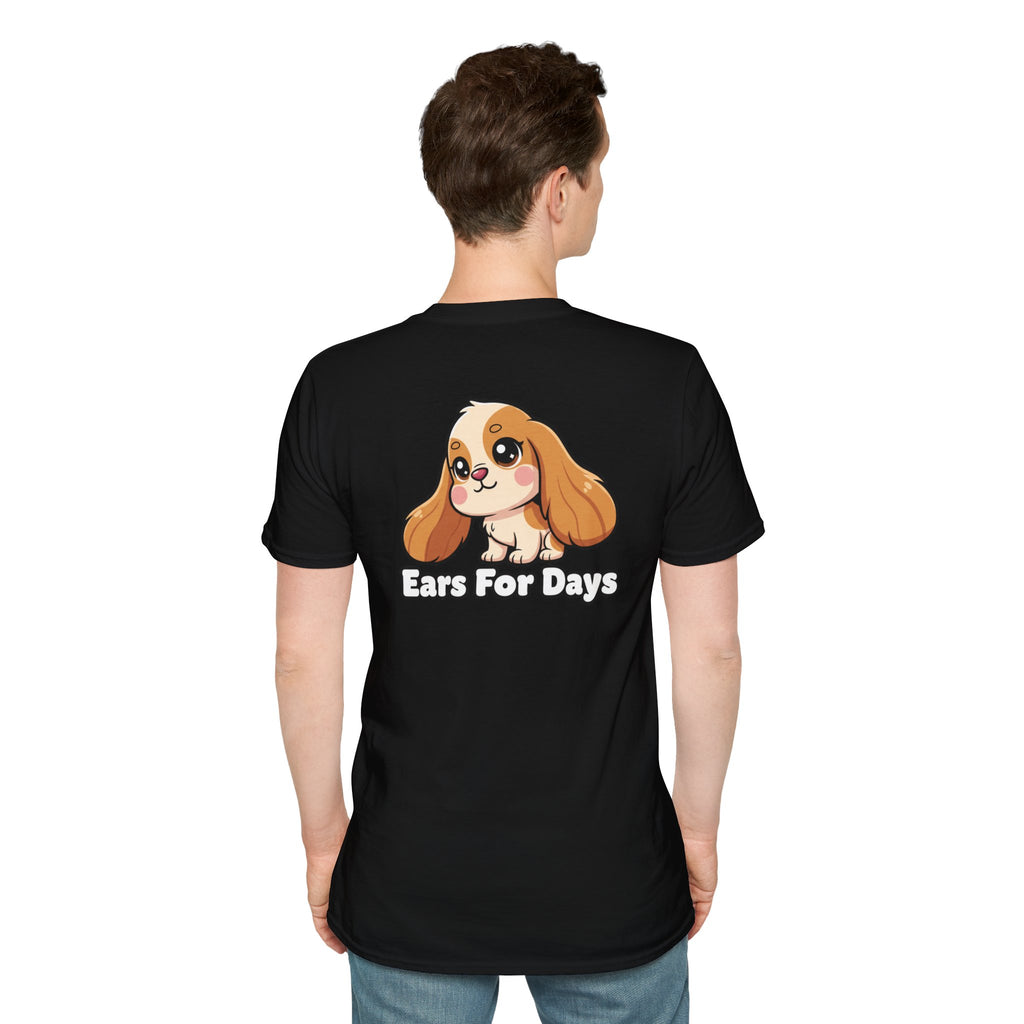 Cute Cocker Spaniel Shirt Ears For Days Funny Dog Lover Unisex Softstyle Tee Gift