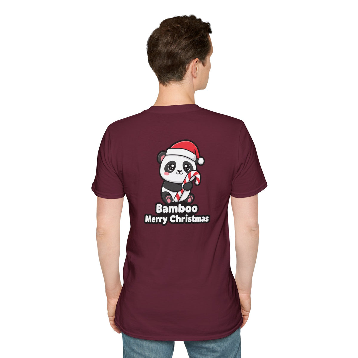 Cute Christmas Shirt Bamboo Merry Christmas Funny Animal Unisex Softstyle Tee Christmas Gift