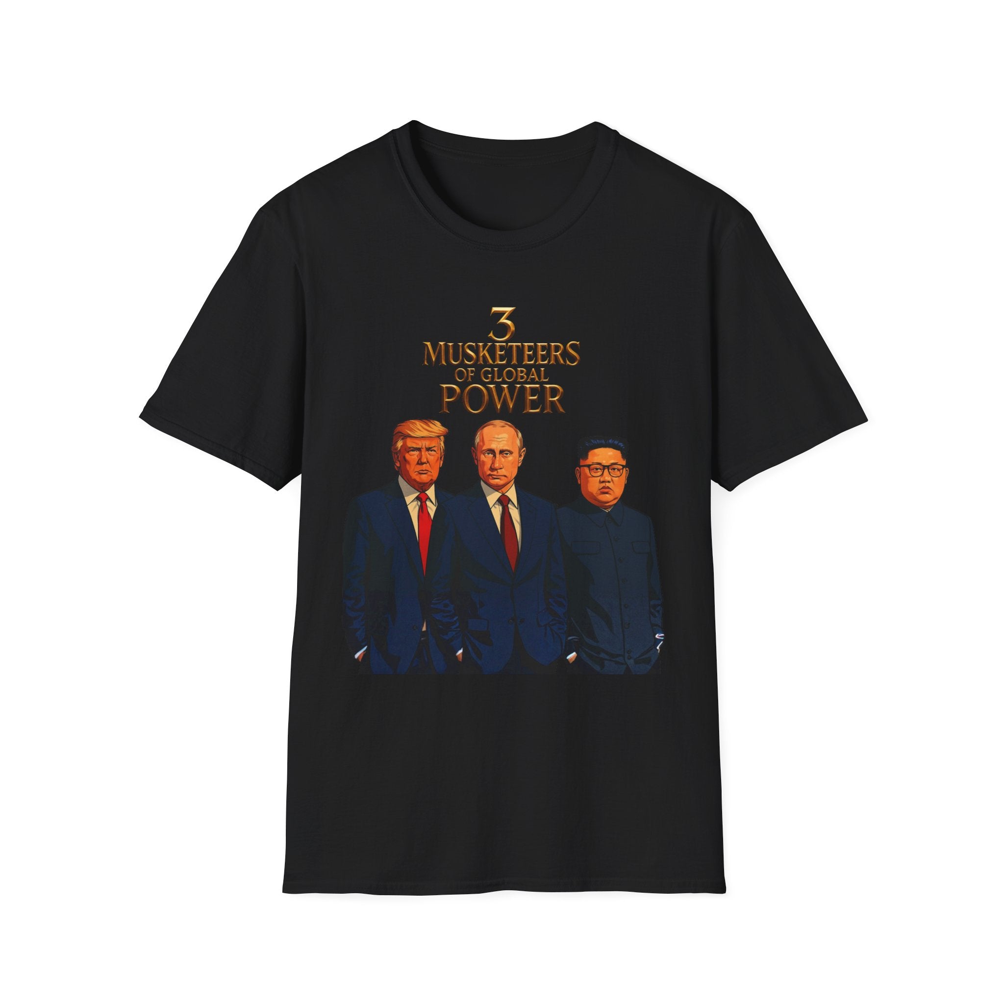 Funny Donald Trump Kim Putin T-Shirt Unique Unisex Softstyle Gift Men Woman Tee