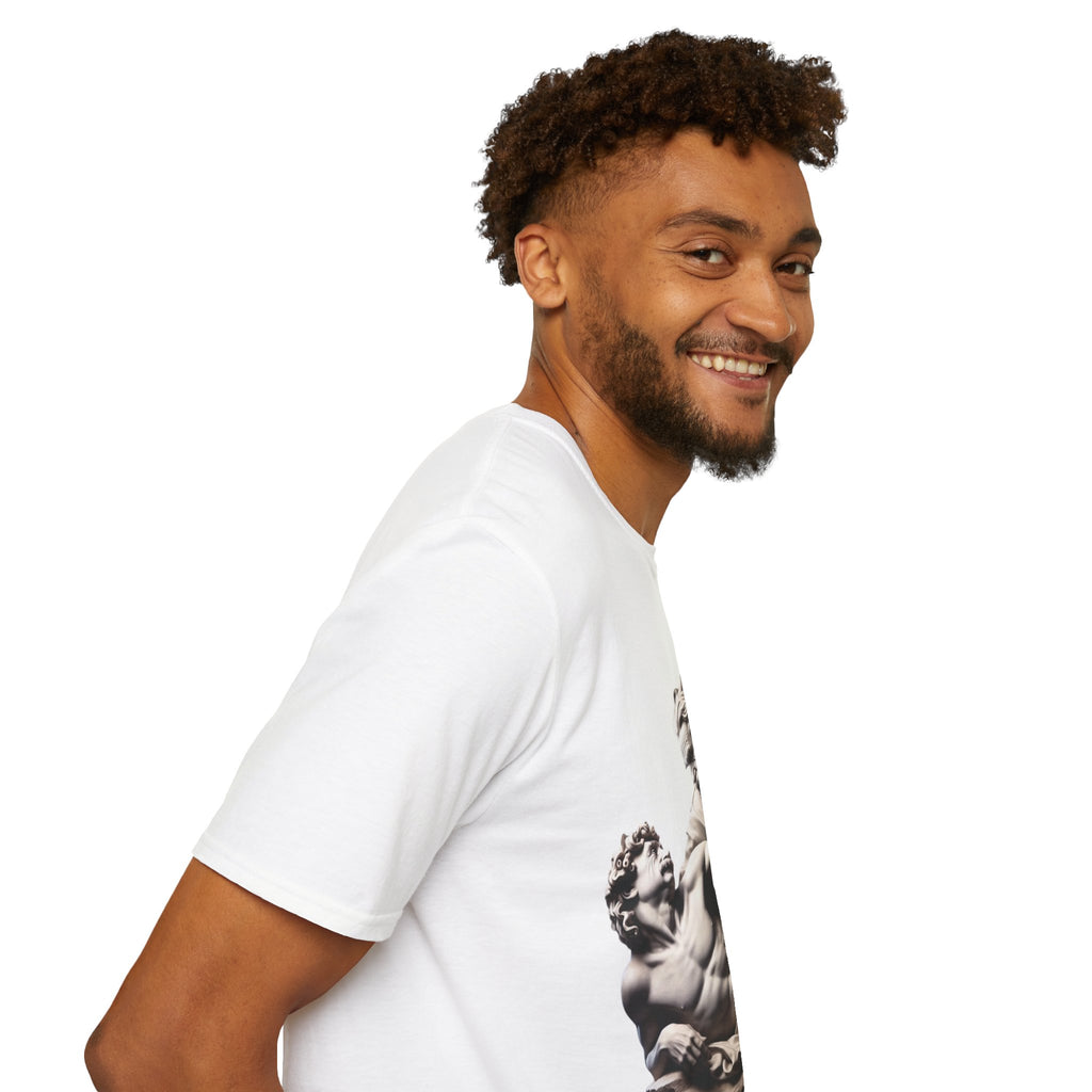 Funny Albert Einstein Unisex Softstyle T-Shirt Unique Gift Cotton T-shirt Art