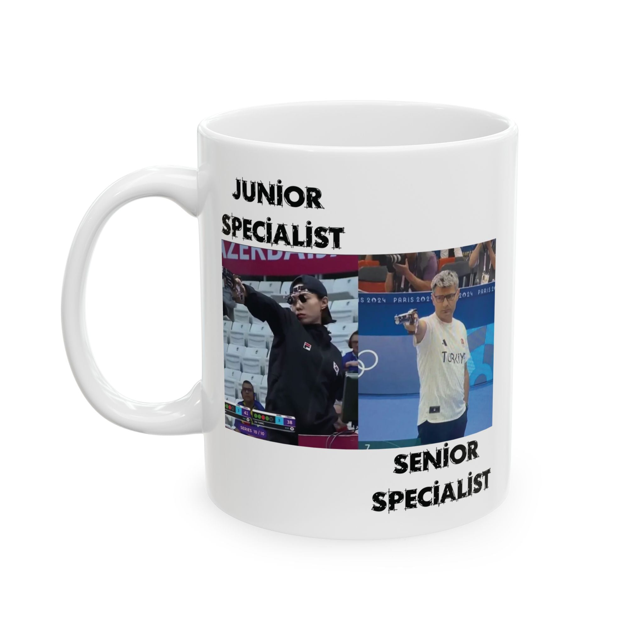 Epic Turkish Shooter Guy Yusuf Dikec Paris 2024 Coffee Funny Office Mug Olympics