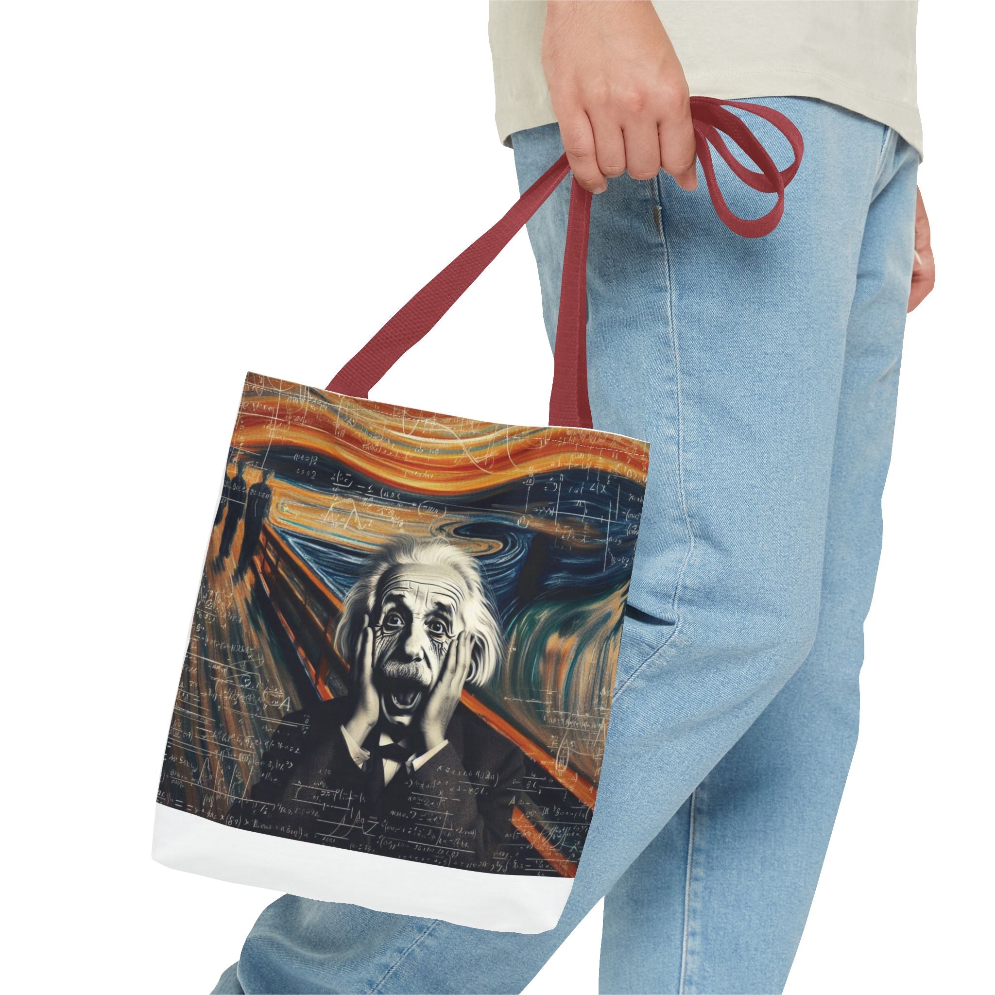 Funny Einstein Tote Bag (AOP) Bags Lady Women Mom Outdoor Style Fashion Gift New
