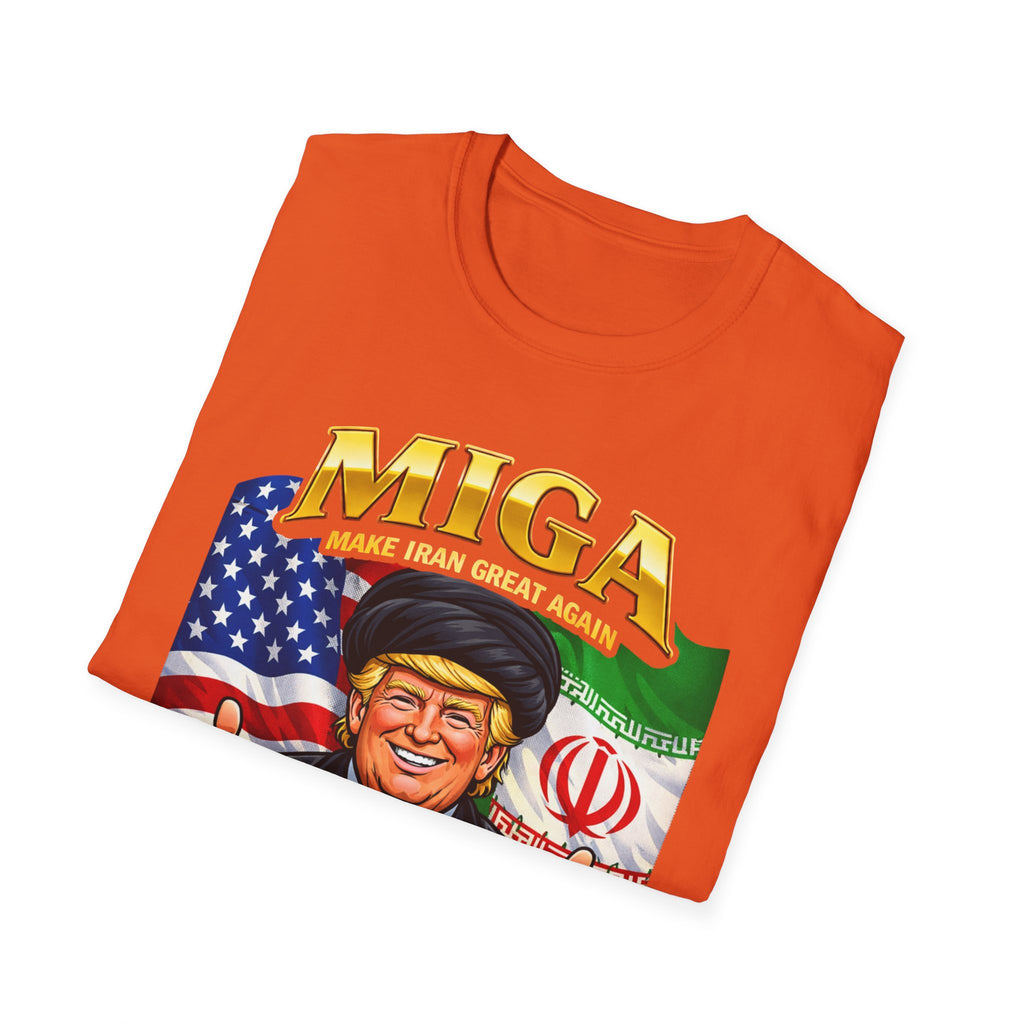 Funny Trump Iranian Flag Shirt Make Iran Great Again MIGA Softstyle T-Shirt Best