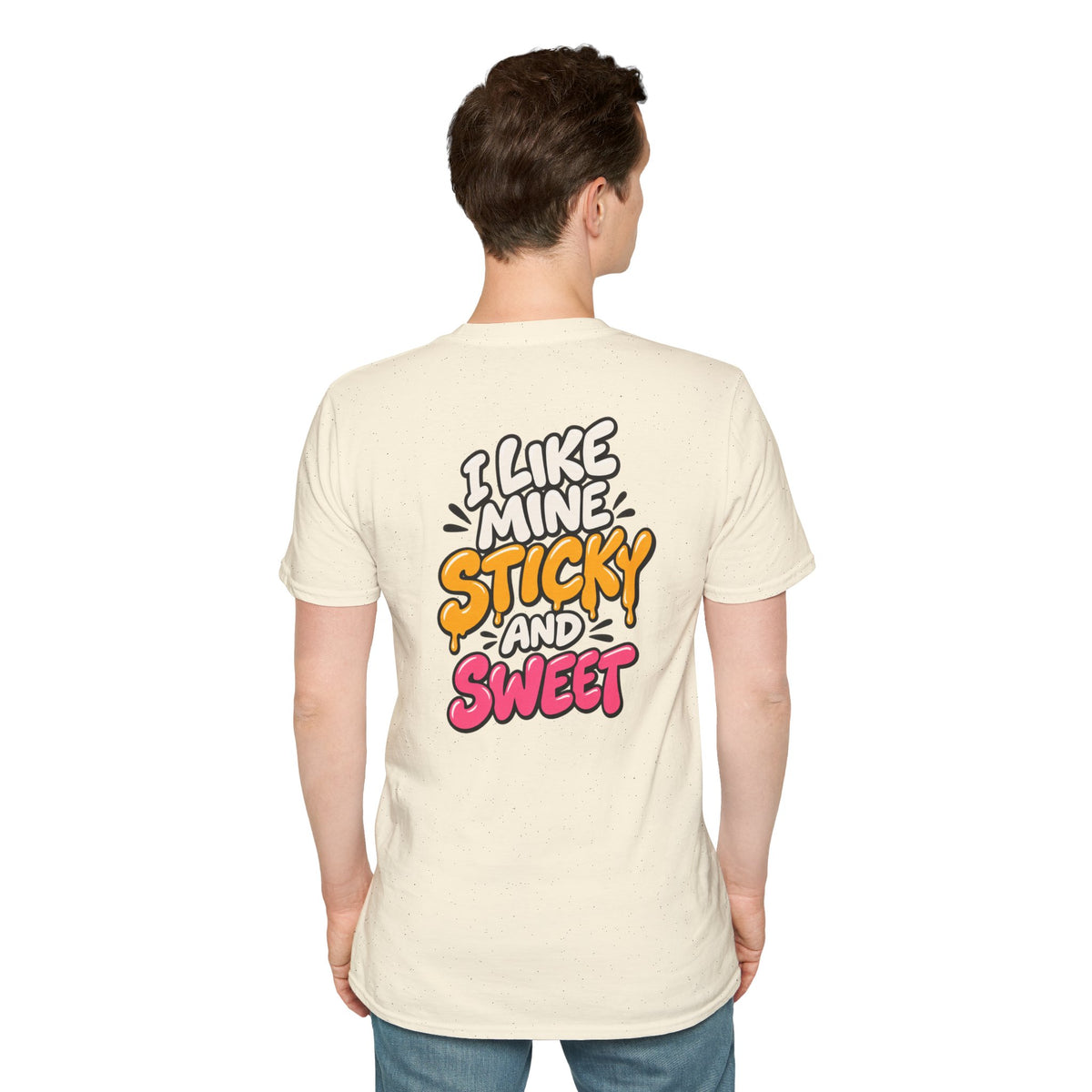 Dark Humor Funny Tshirt I LIKE MINE STICKY AND SWEET Tee Unique Gift