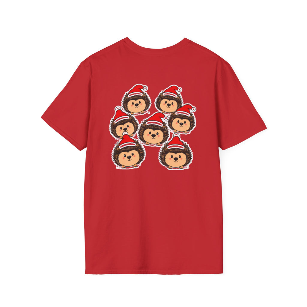 Christmas Hedgehogs Family T-Shirt | Cute Cartoon Holiday Design Unique Holiday Gift Shirt