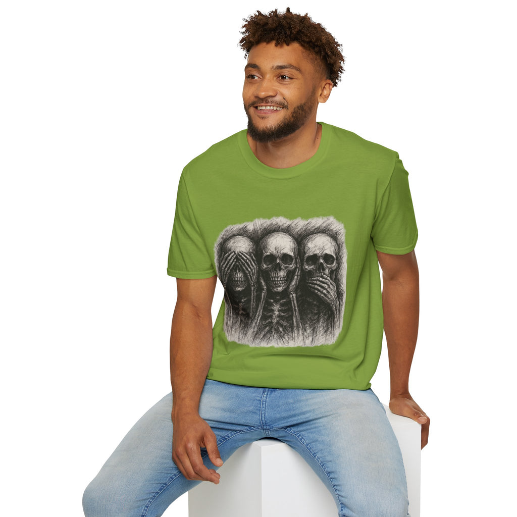 Mens Skull T-shirt Graphic Tees Skeleton Apparel Clothing Skulls Accessories Best Gift