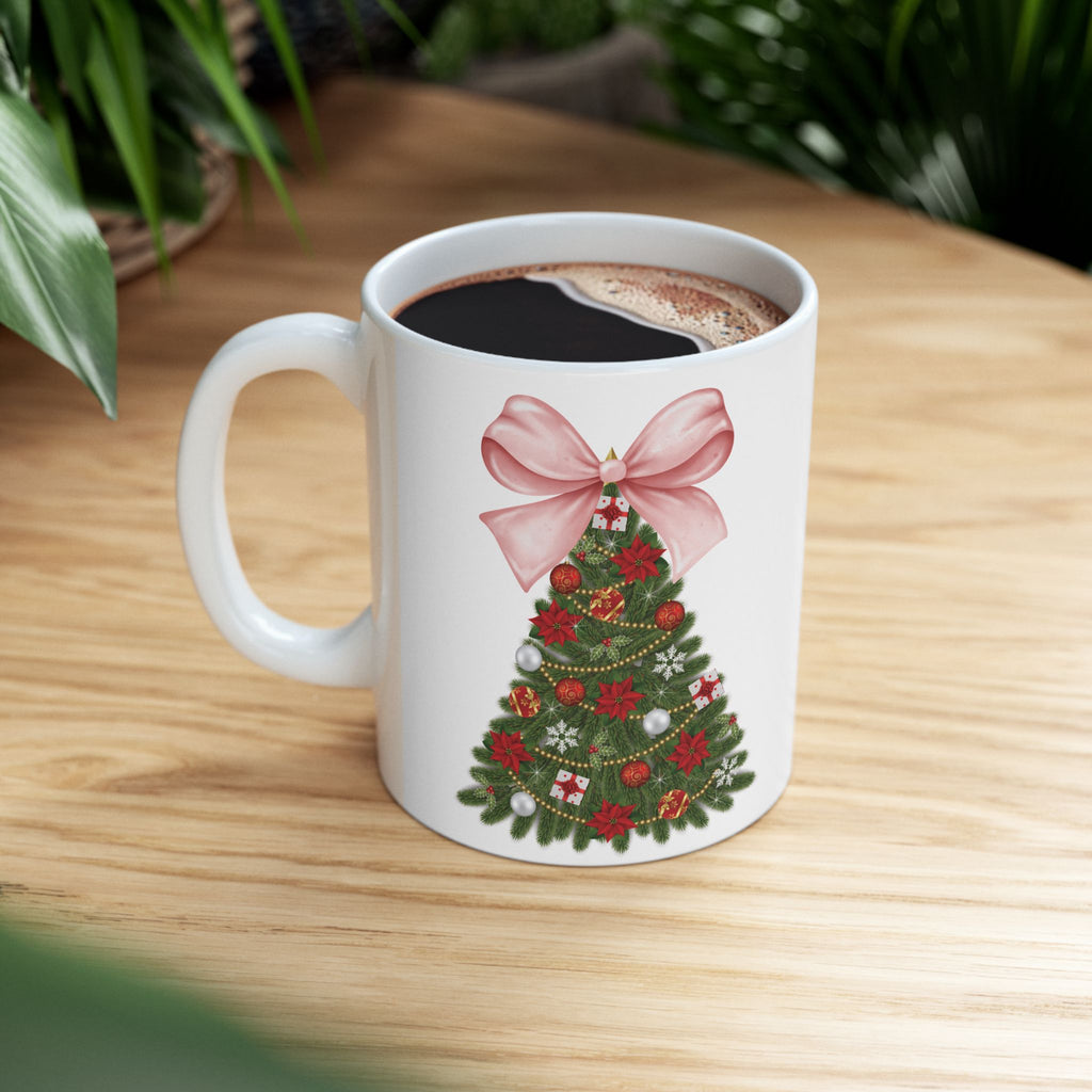 Pink Christmas Mug Christmas Tree Mug Cute Christmas Coffee Cup Funny Cute Gift 2026