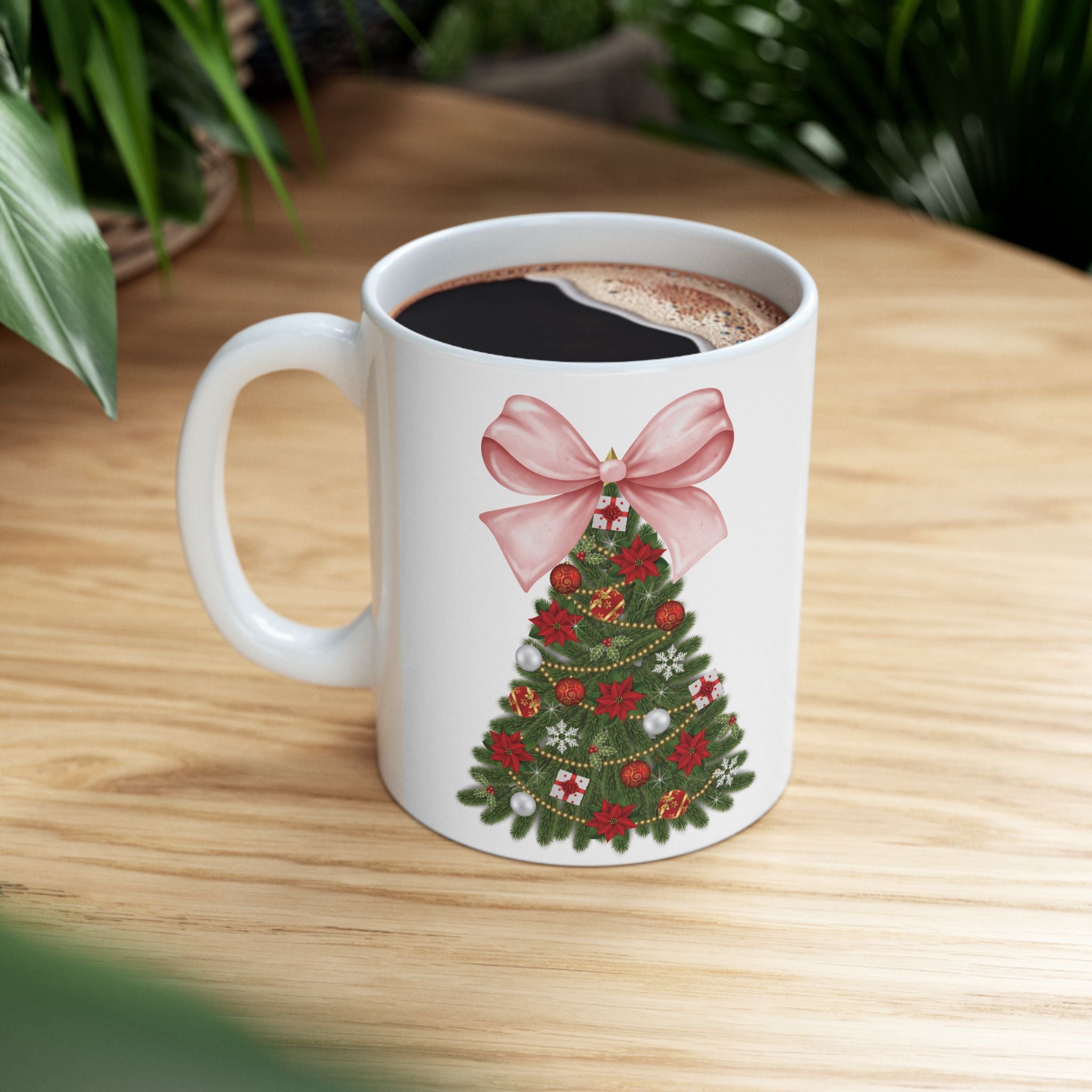 Pink Christmas Mug Christmas Tree Mug Cute Christmas Coffee Cup Funny Cute Gift 2026