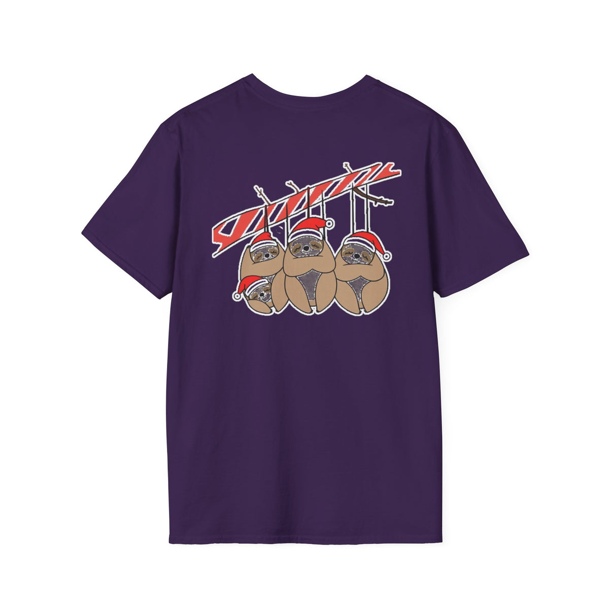 Christmas Sloths Family T-Shirt | Cute Cartoon Holiday Design Unique Holiday Gift Shirt