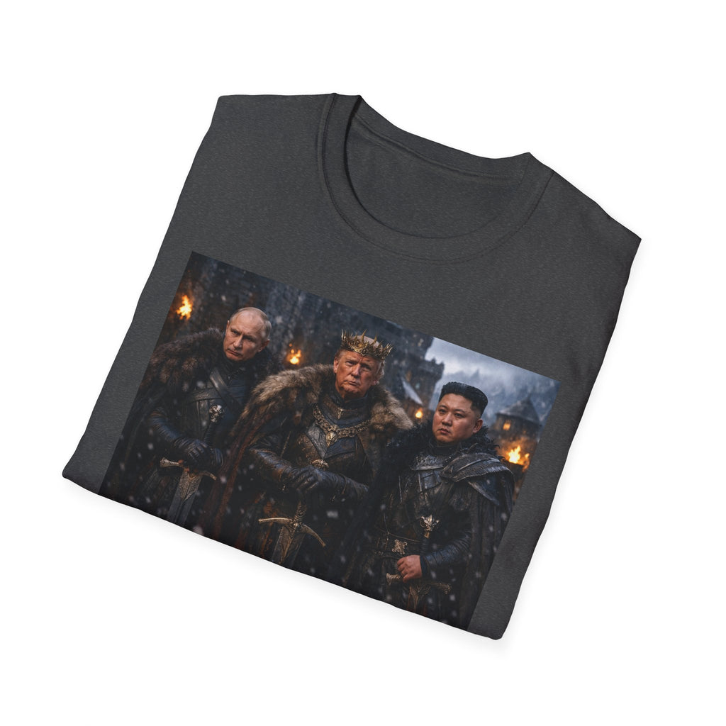 Funny Trump Putin Kim Jong Unique T-Shirt Artwork Throne Unisex Softstyle Tshirt