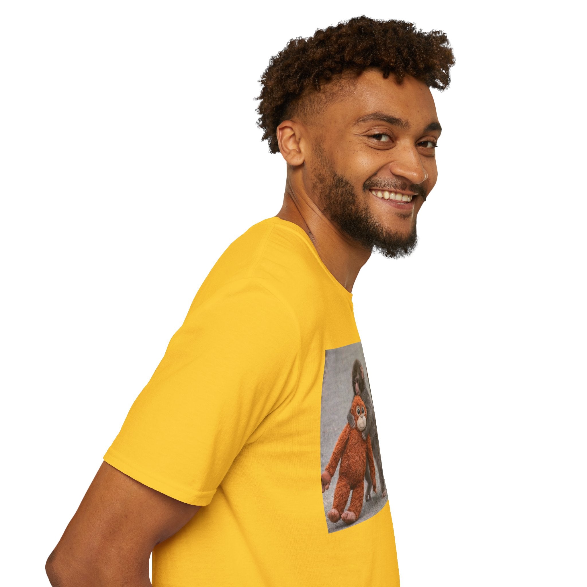 Funny Punch Monkey Viral Animal Tshirt Cute Trendy Unisex Softstyle T-Shirt Gift