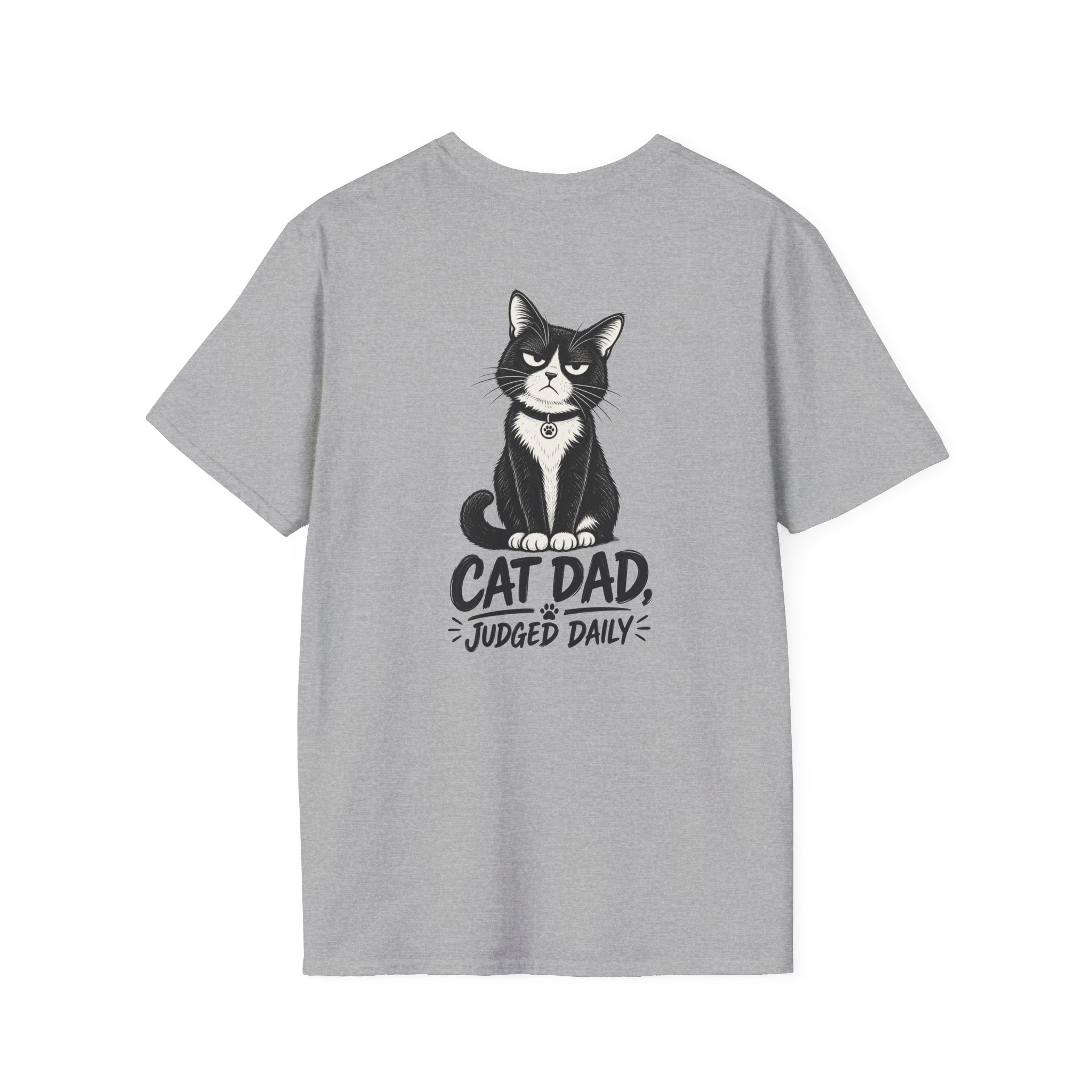 Cat Dad Shirt Judged Daily Funny Cat Lover Graphic Tee Dark Humor Tee Unique Gift Funny Tshirt