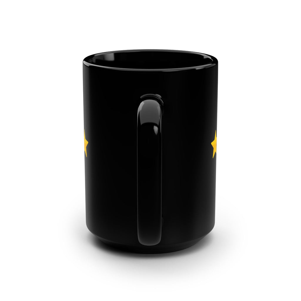 Happy Birthday Gift Black Ceramic Mug Star Great Present Bf Gf Wife Husband 15oz