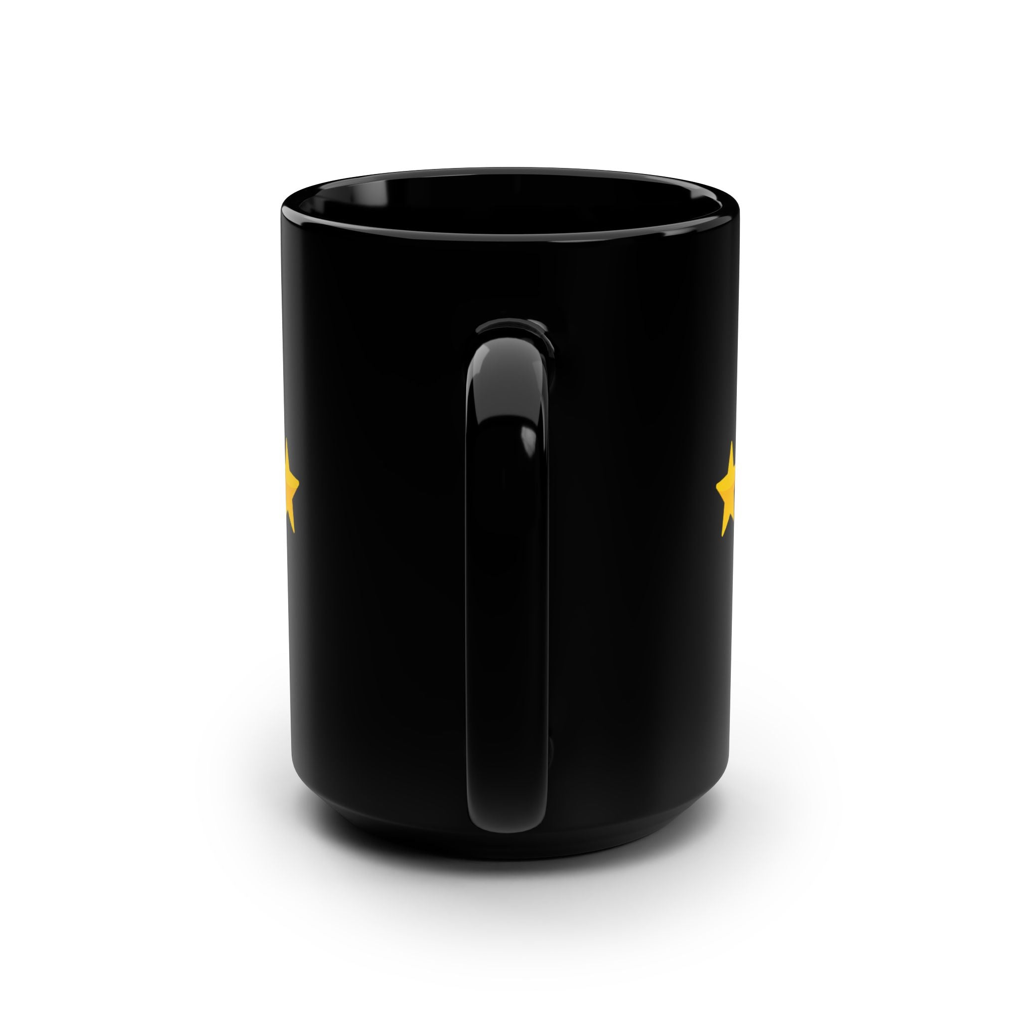 Happy Birthday Gift Black Ceramic Mug Star Great Present Bf Gf Wife Husband 15oz