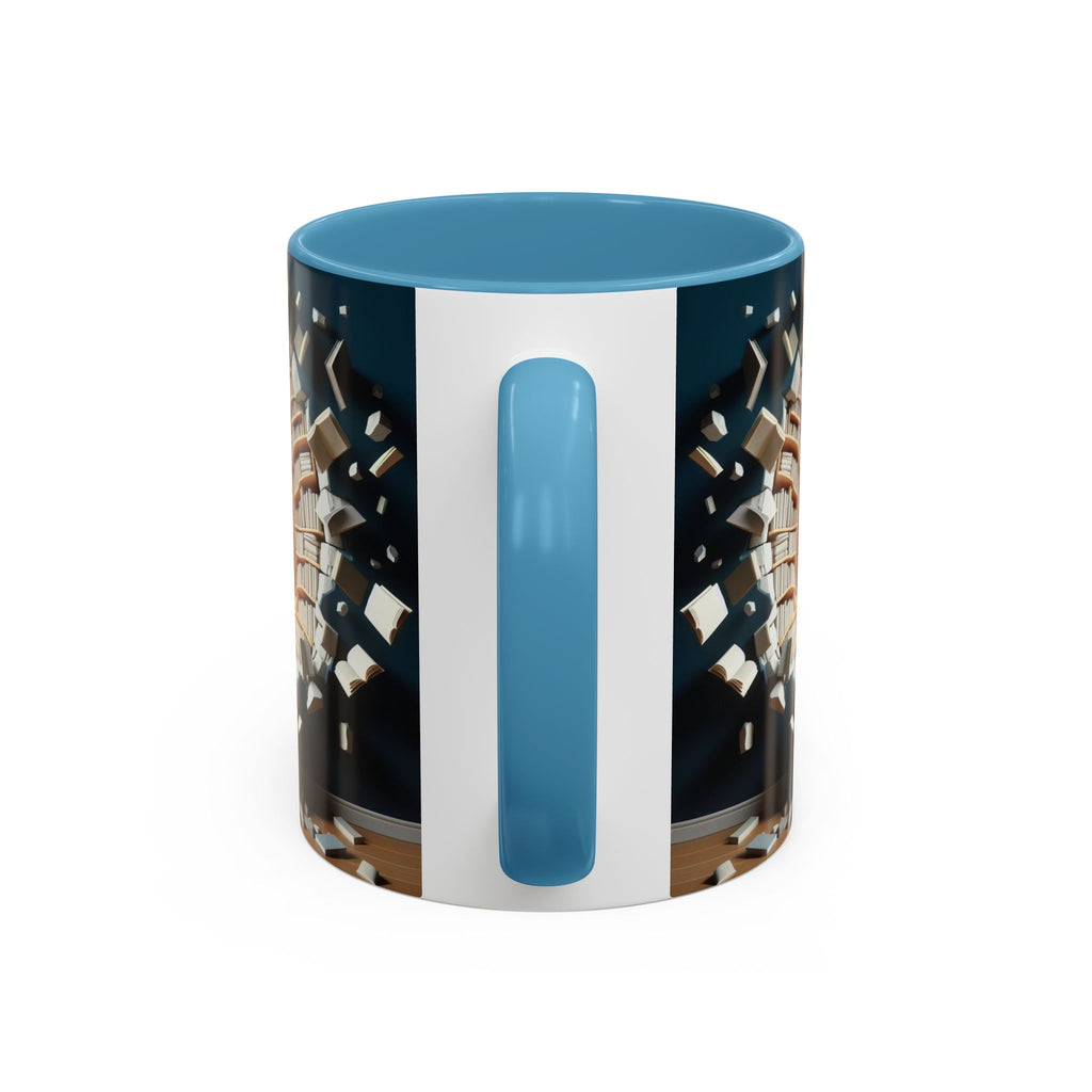 3D Bookshelf Mug-Library Book Mugs Office Ceramic Tea Cup Gift Accent Coffee Mug 2026