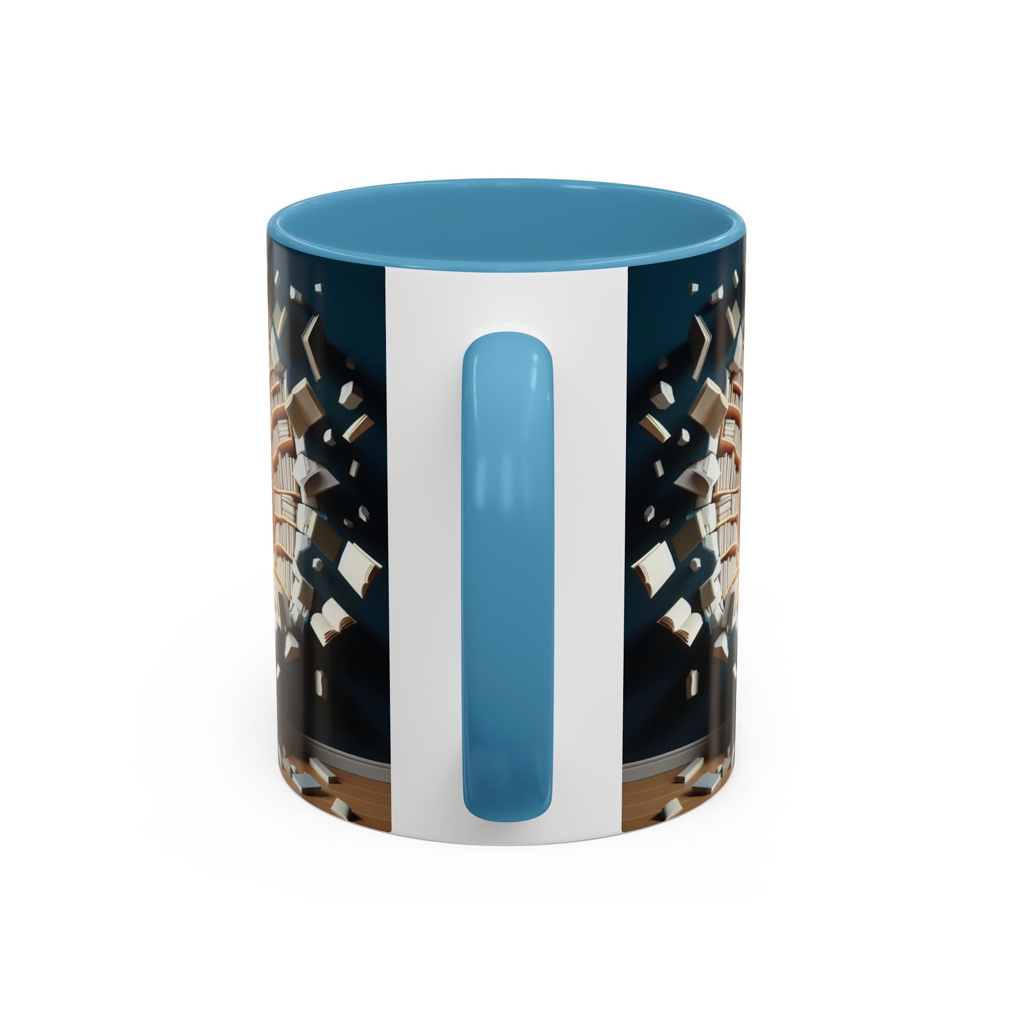 3D Bookshelf Mug-Library Book Mugs Office Ceramic Tea Cup Gift Accent Coffee Mug 2026