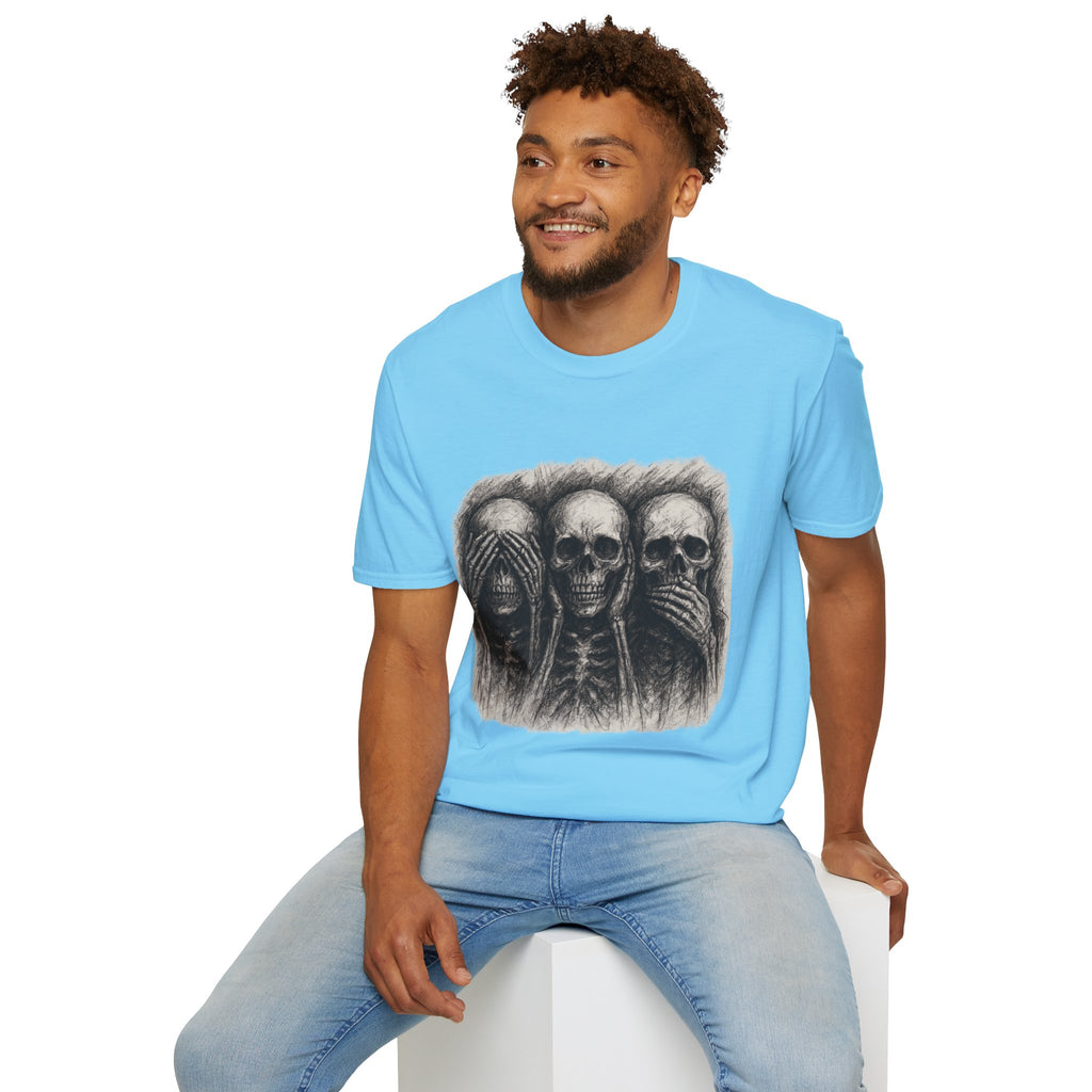 Mens Skull T-shirt Graphic Tees Skeleton Apparel Clothing Skulls Accessories Best Gift