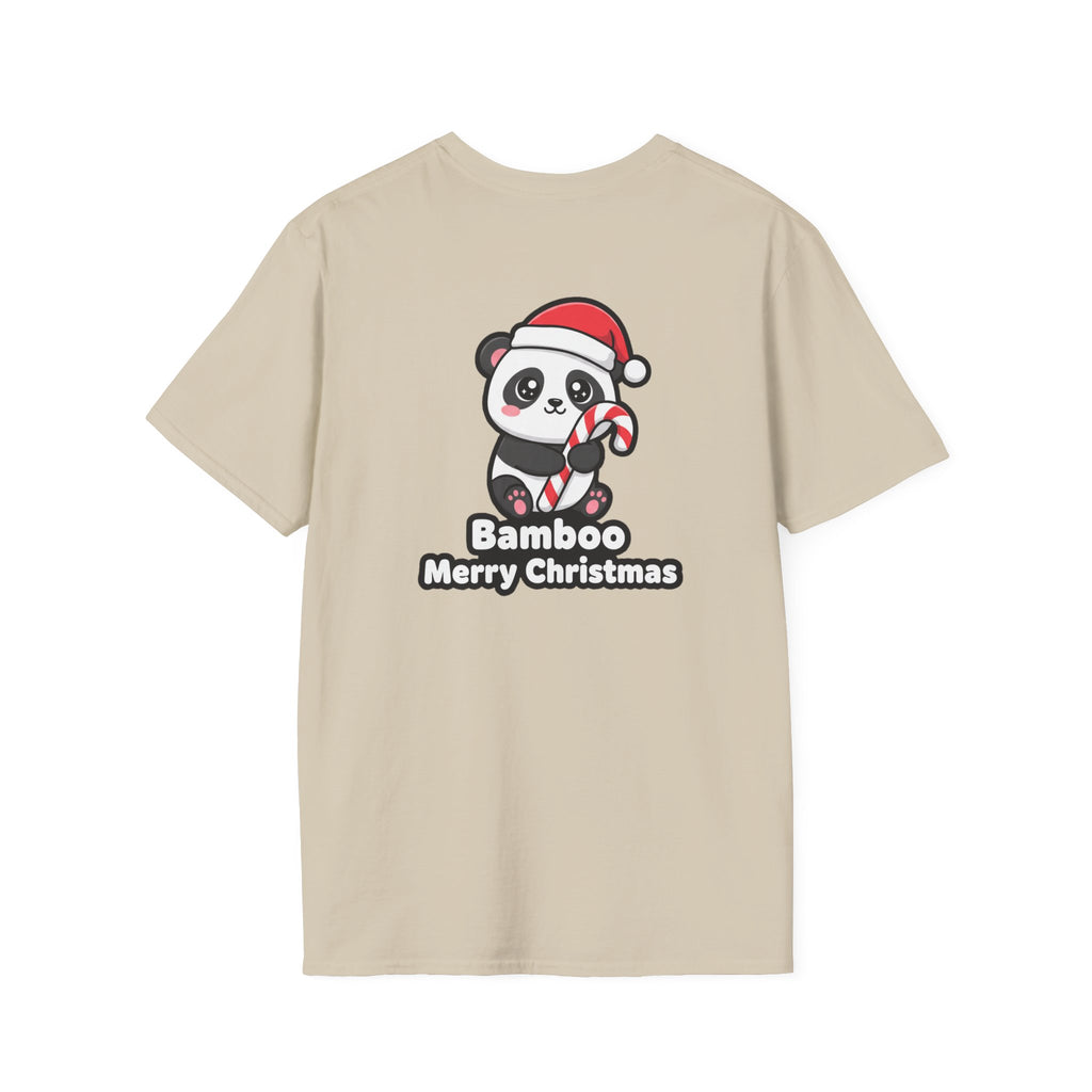 Cute Christmas Shirt Bamboo Merry Christmas Funny Animal Unisex Softstyle Tee Christmas Gift