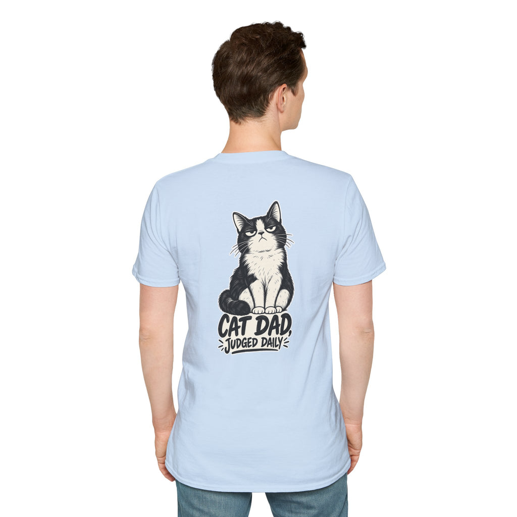 Cat Dad Shirt Judged Daily Funny Cat Lover Graphic Tee Dark Humor Tee Unique Gift Funny Tshirt