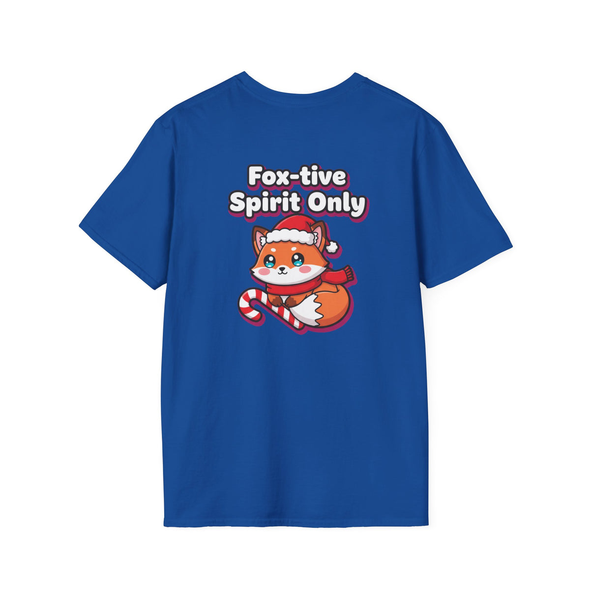 Cute Christmas Shirt Foxtive Spirit Only Funny Animal Unisex Softstyle Tee Christmas Gift