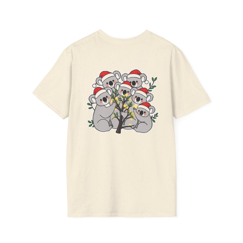 Cute Christmas Koalas Shirt Funny Santa Hat Unisex Softstyle Tee Unique Shirt Gift
