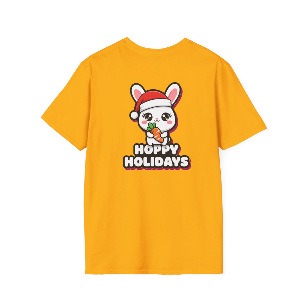 Cute Christmas Shirt Hoppy Holidays Funny Animal Unisex Softstyle Tee Christmas Gift