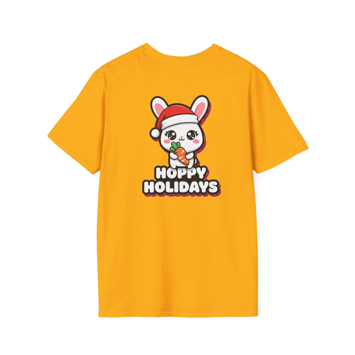 Cute Christmas Shirt Hoppy Holidays Funny Animal Unisex Softstyle Tee Christmas Gift