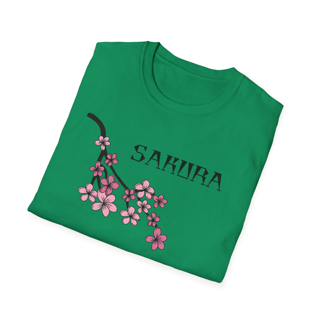 Sakura T-Shirt Japanese Art Shirt Unisex Softstyle Cherry Blossom Flower T-shirt