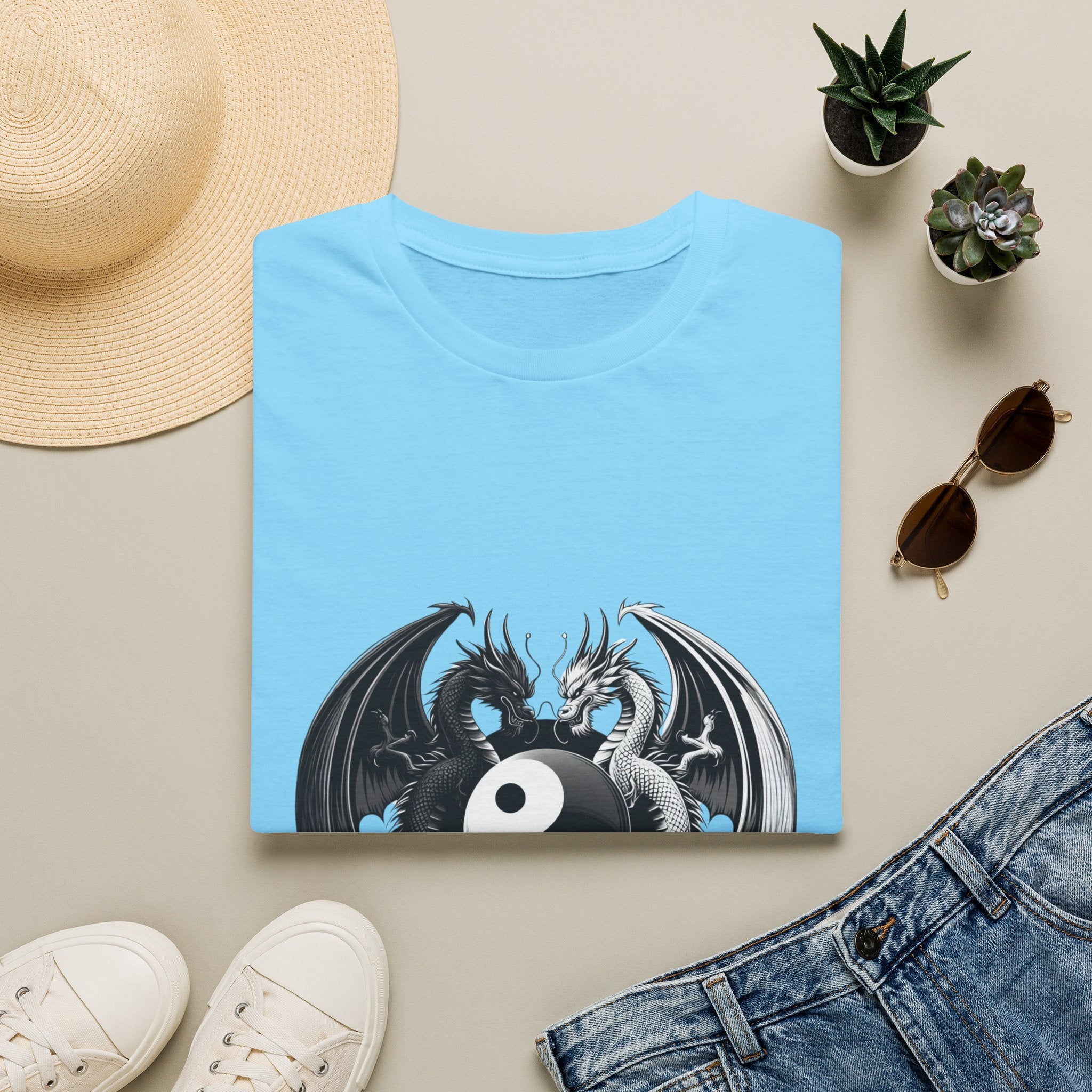 Dragon T-shirt Men Women Graphic Tee Clothing Apparel Chinese Dagon Symbol Gift