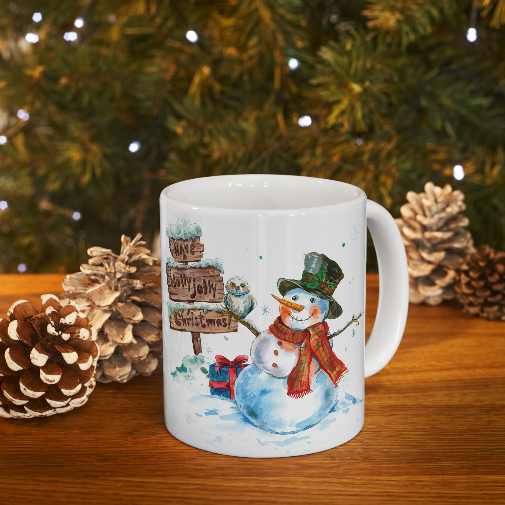 Christmas Mug Snowman Mug Funny Mug Ceramic Coffee Mug Tea Cup Cute Gift Frosty 11oz