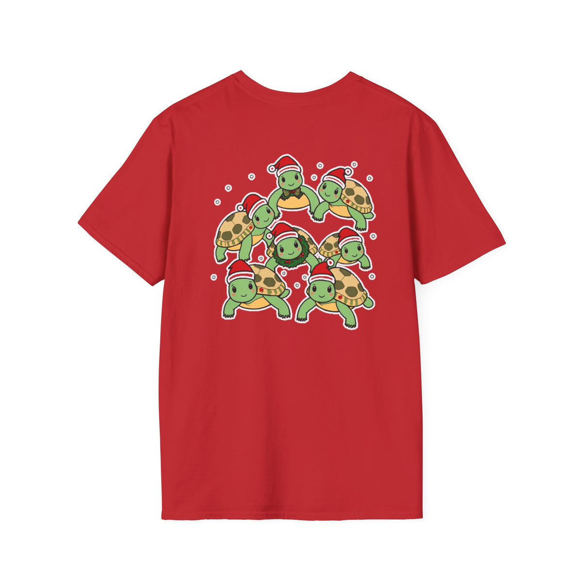 Christmas Turtles Family T-Shirt | Cute Cartoon Unique Holiday Design Gift Shirt