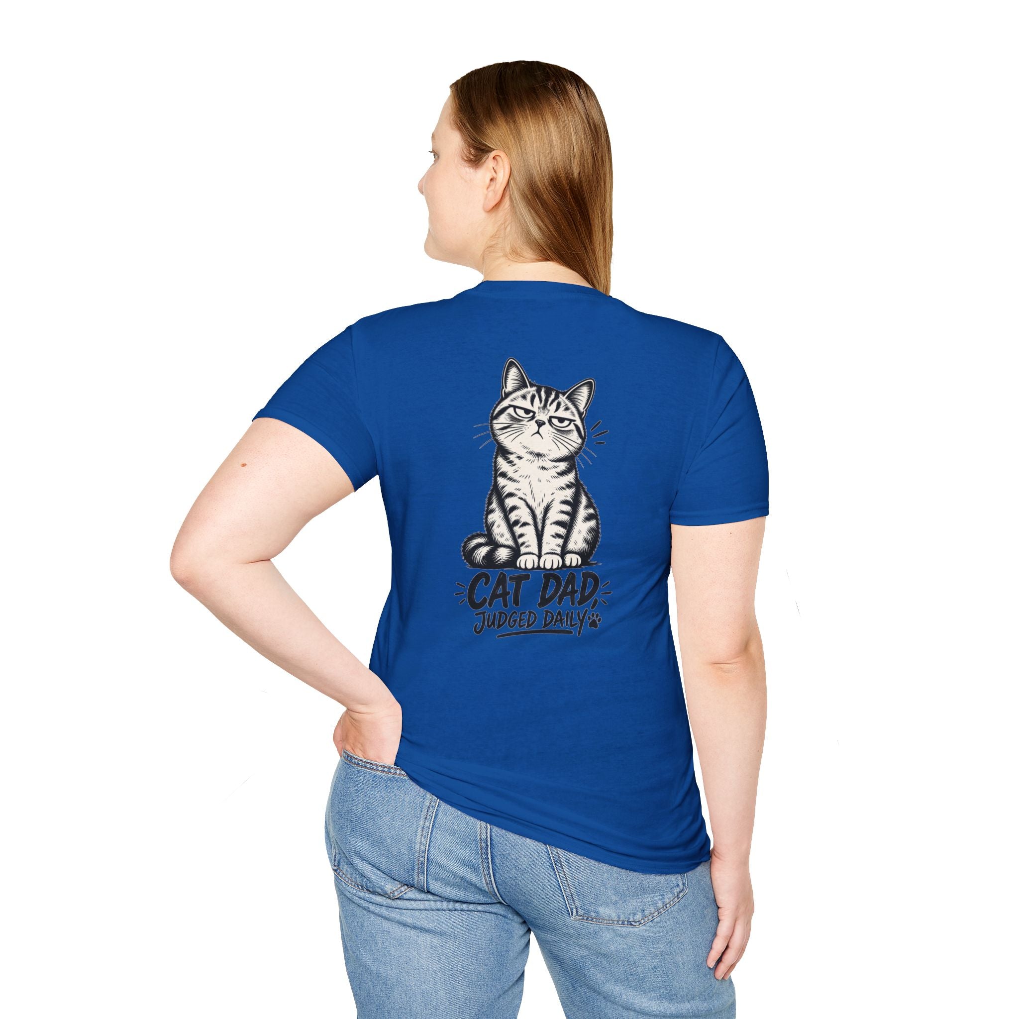 Cat Dad Shirt Judged Daily Funny Cat Lover Graphic Tee Dark Humor Tee Unique Gift Funny Tshirt