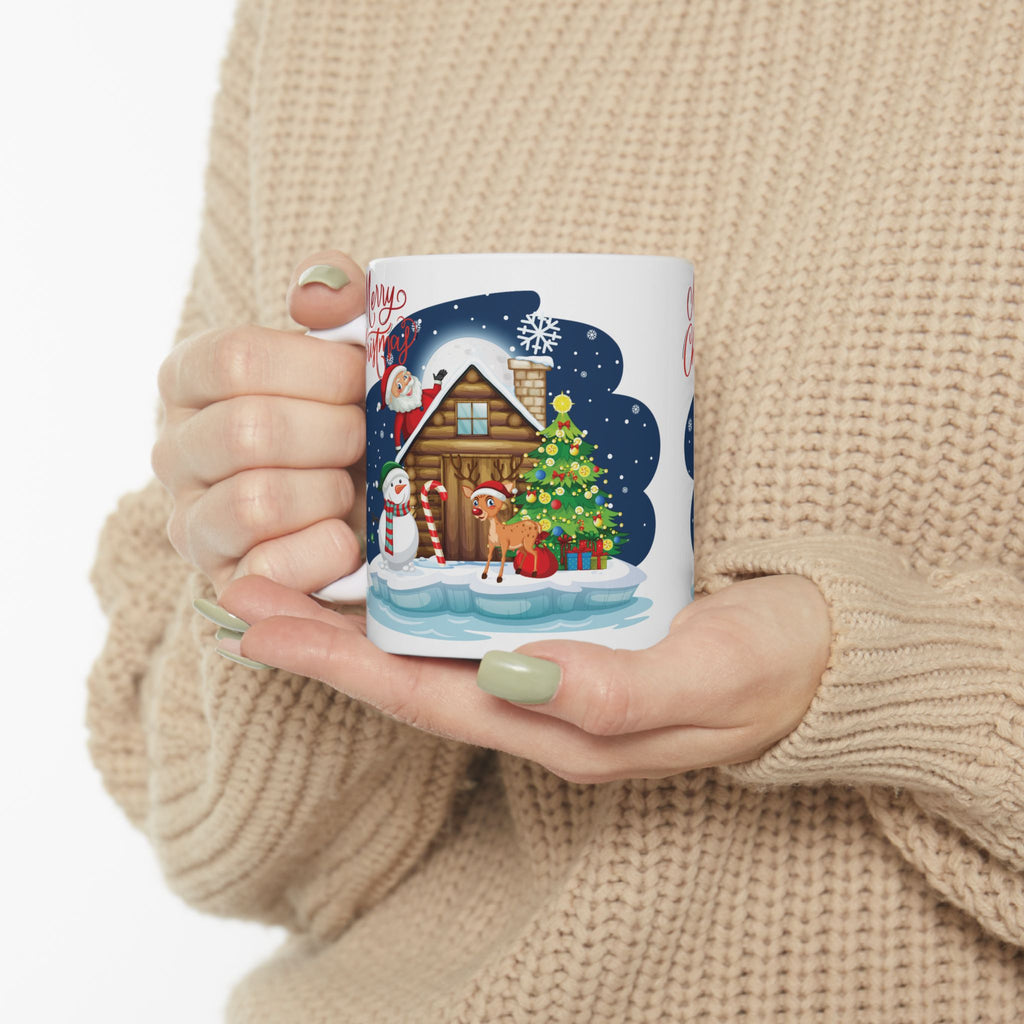 Christmas Mug Funny Santa Claus Mug Unique Cute Coffee Cup Deer Snowman Gift Kid 11oz