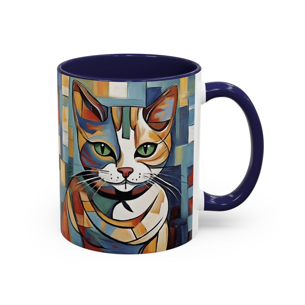 Cat For Mom Lover Picasso Art Funny Coffee Tea Ceramic Mug Office Work Cup Gift