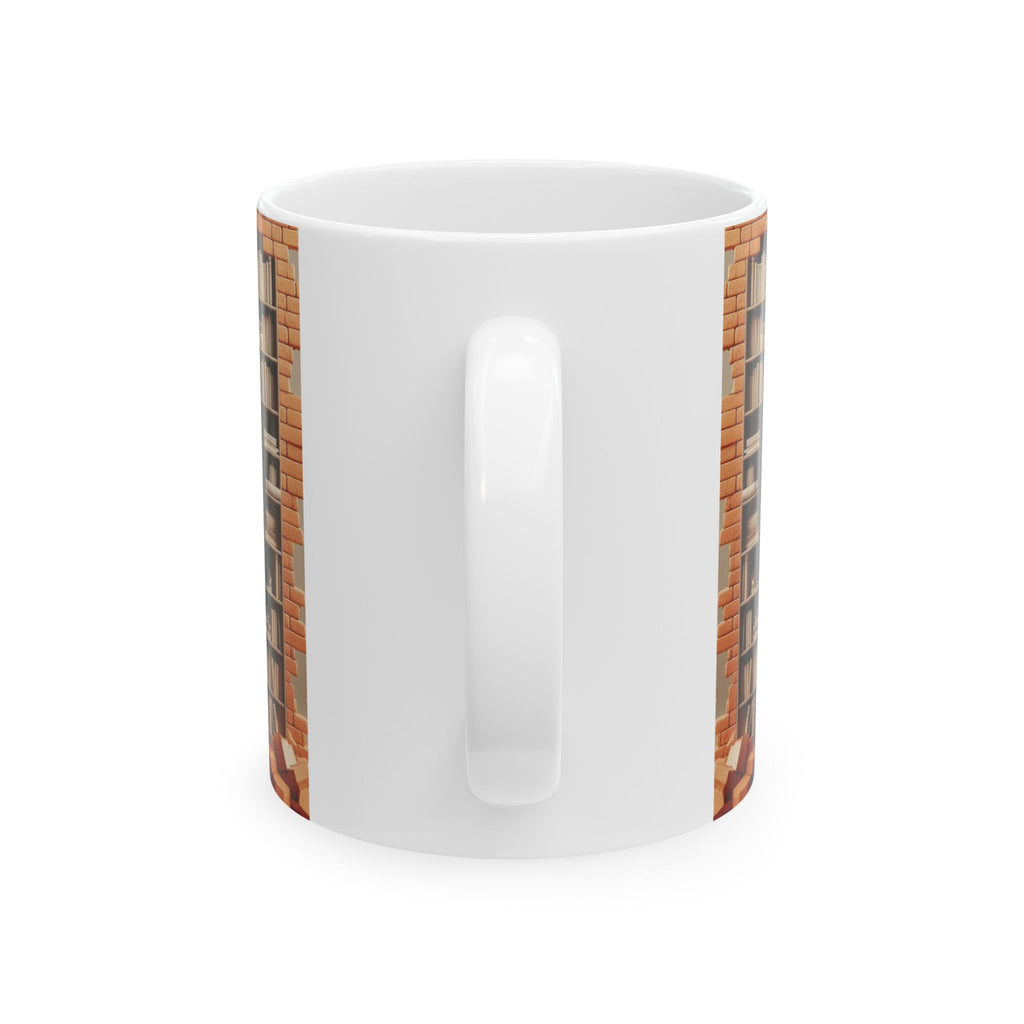3D Bookshelf Mug Library Mugs Book Marine Ceramic Mug Tea Cup Unique Office Gift