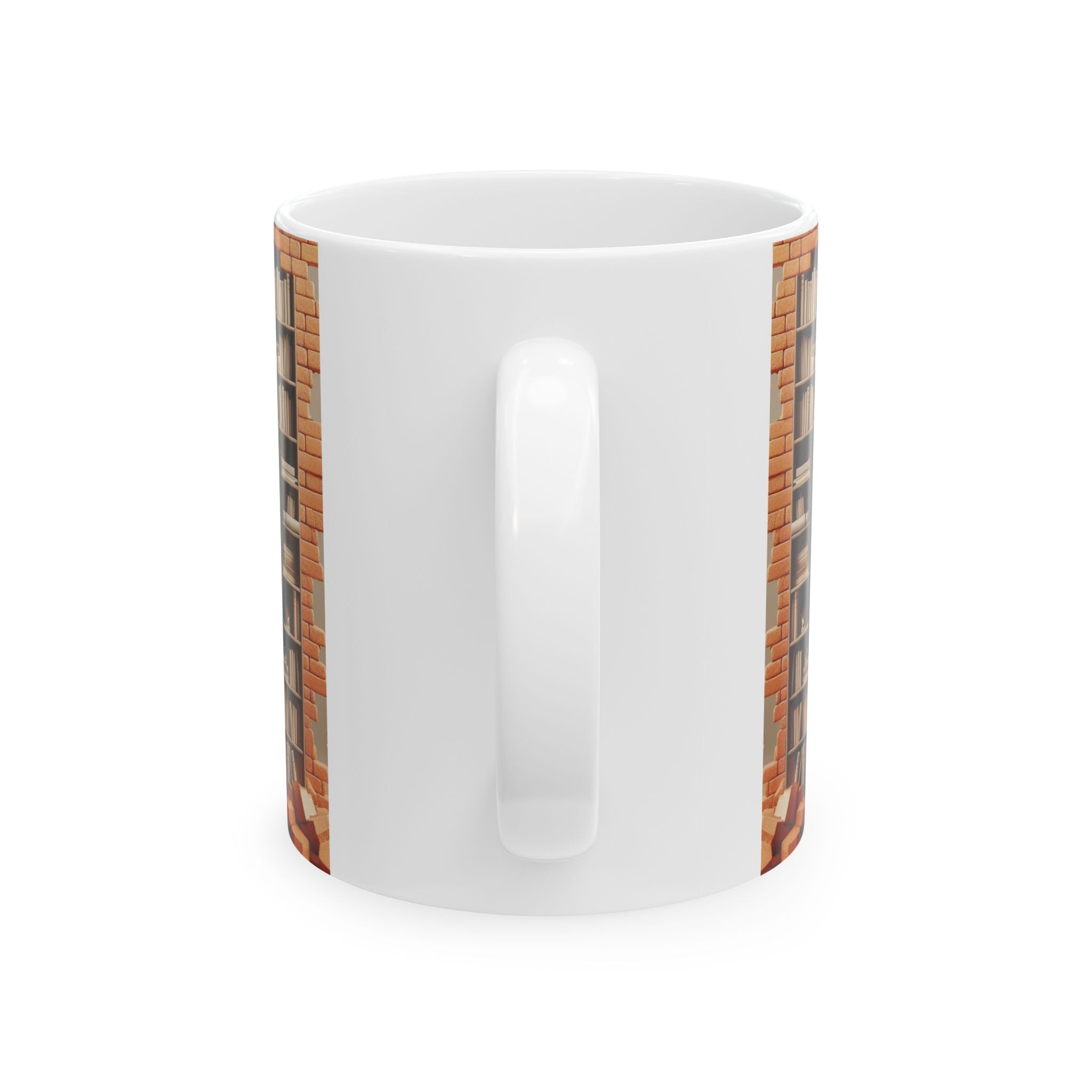 3D Bookshelf Mug Library Mugs Book Marine Ceramic Mug Tea Cup Unique Office Gift